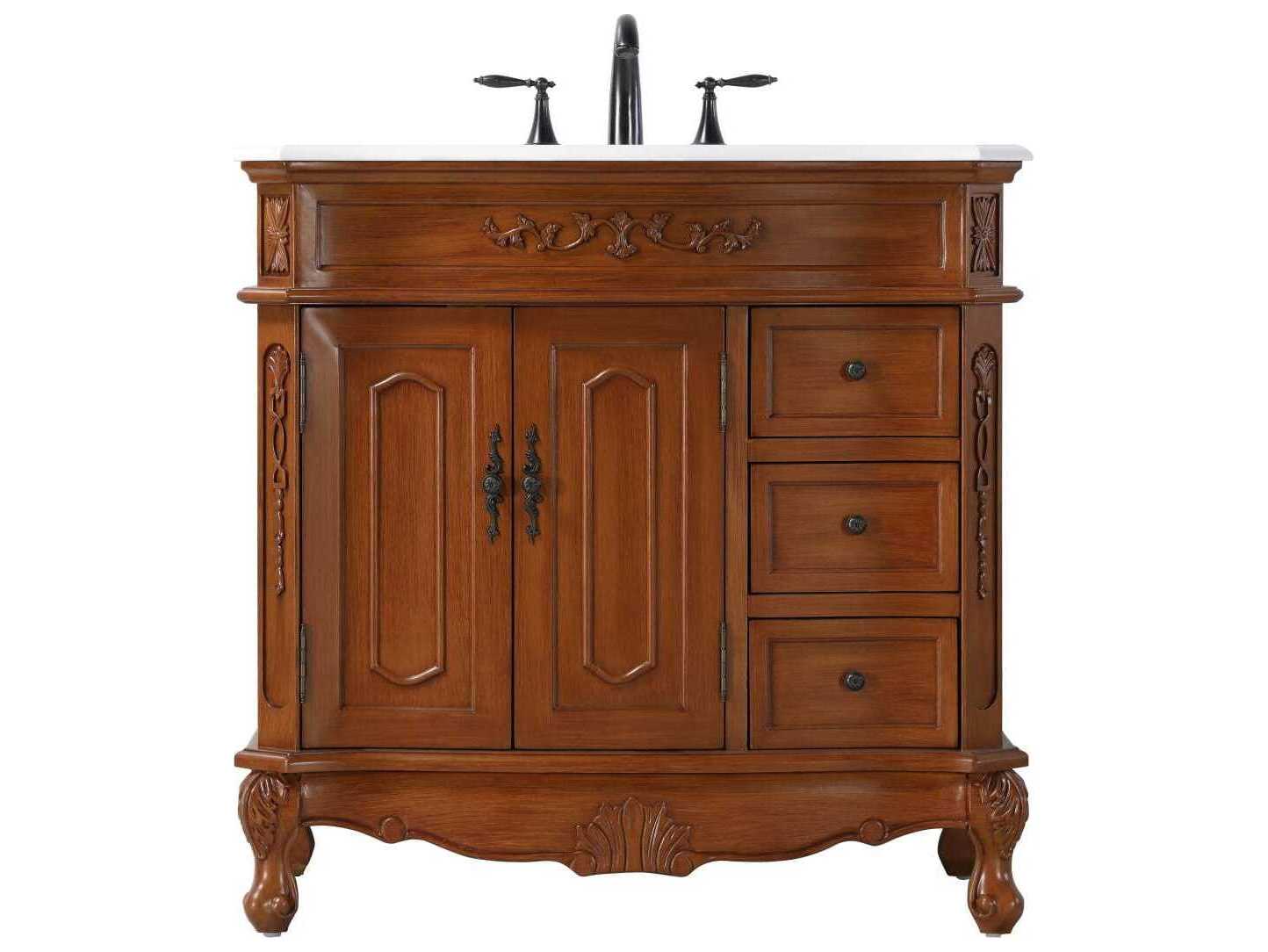 Elegant Lighting Danville 36" Teak Vanity