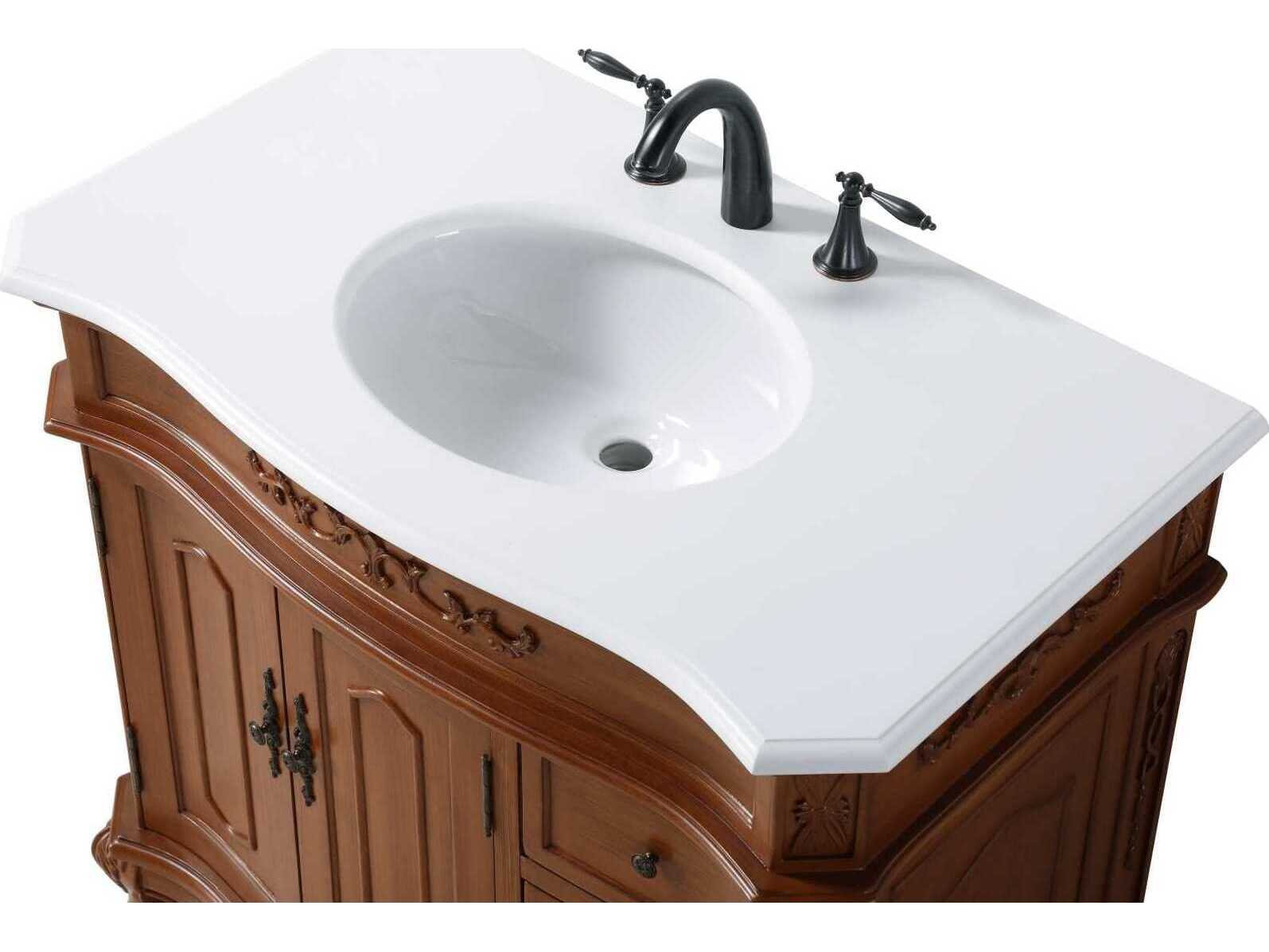 Elegant Lighting Danville 36" Teak Vanity