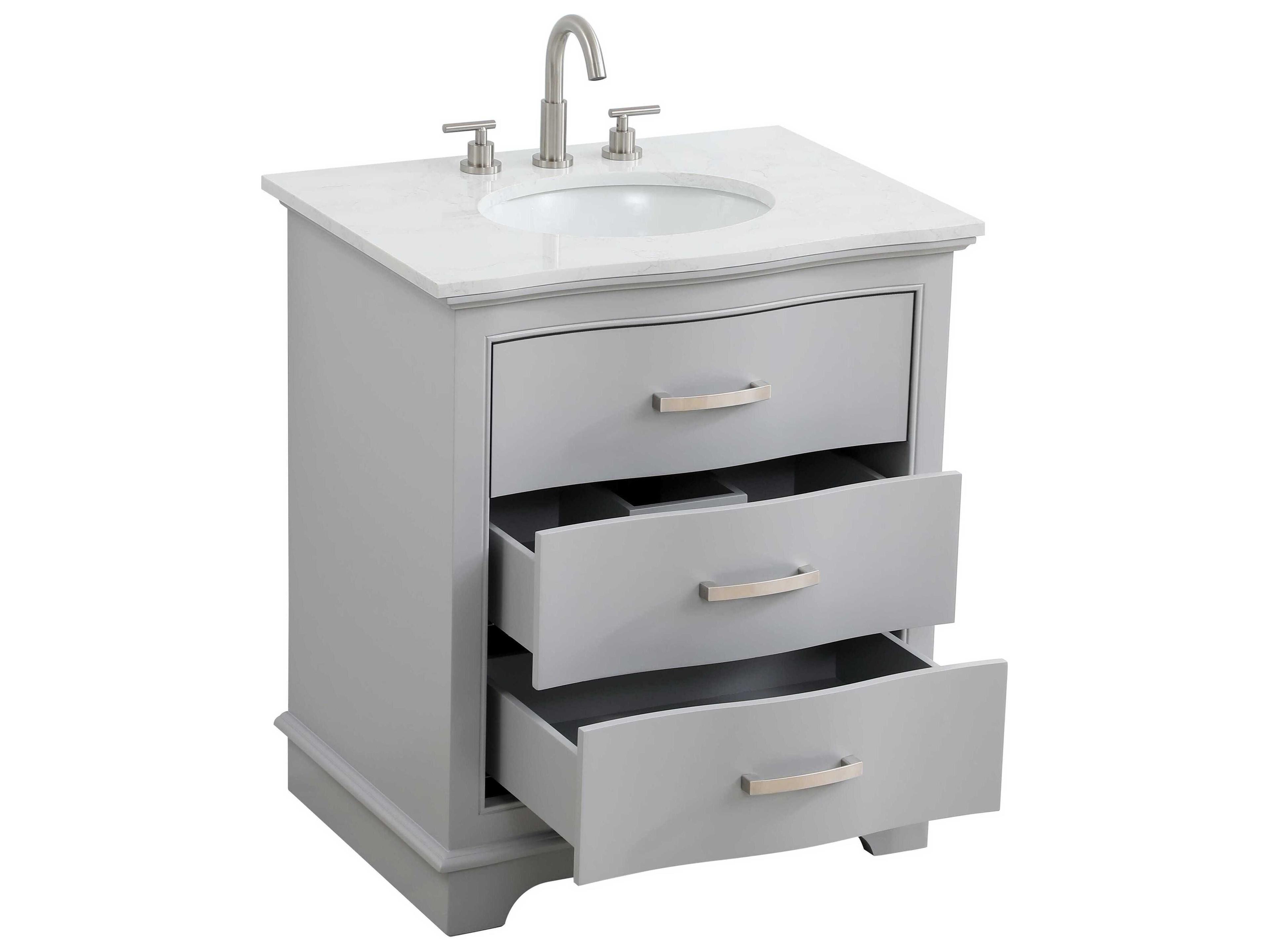 Elegant Lighting Knox Grey 30" Vanity