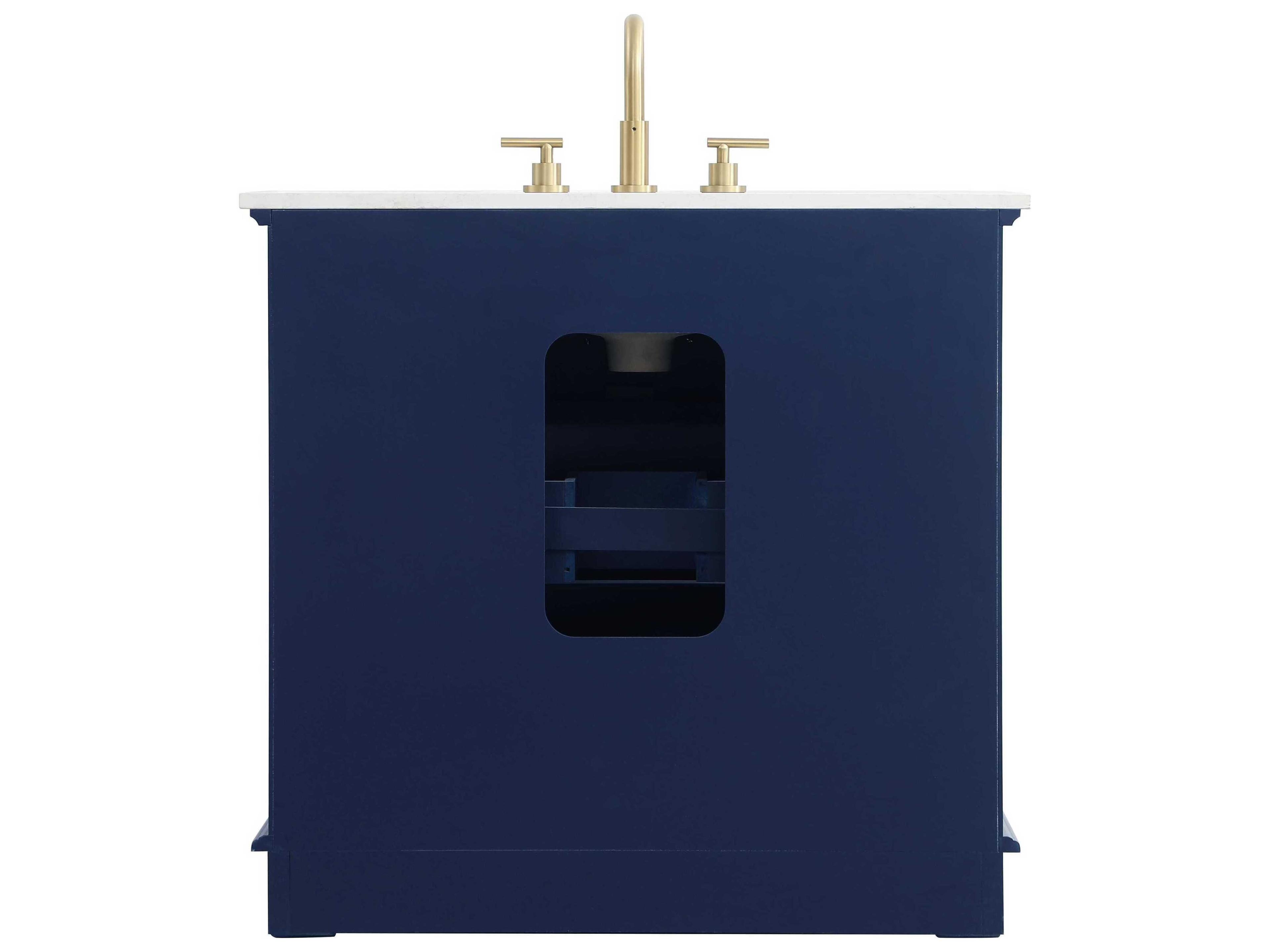 Elegant Lighting Knox Blue 36" Vanity