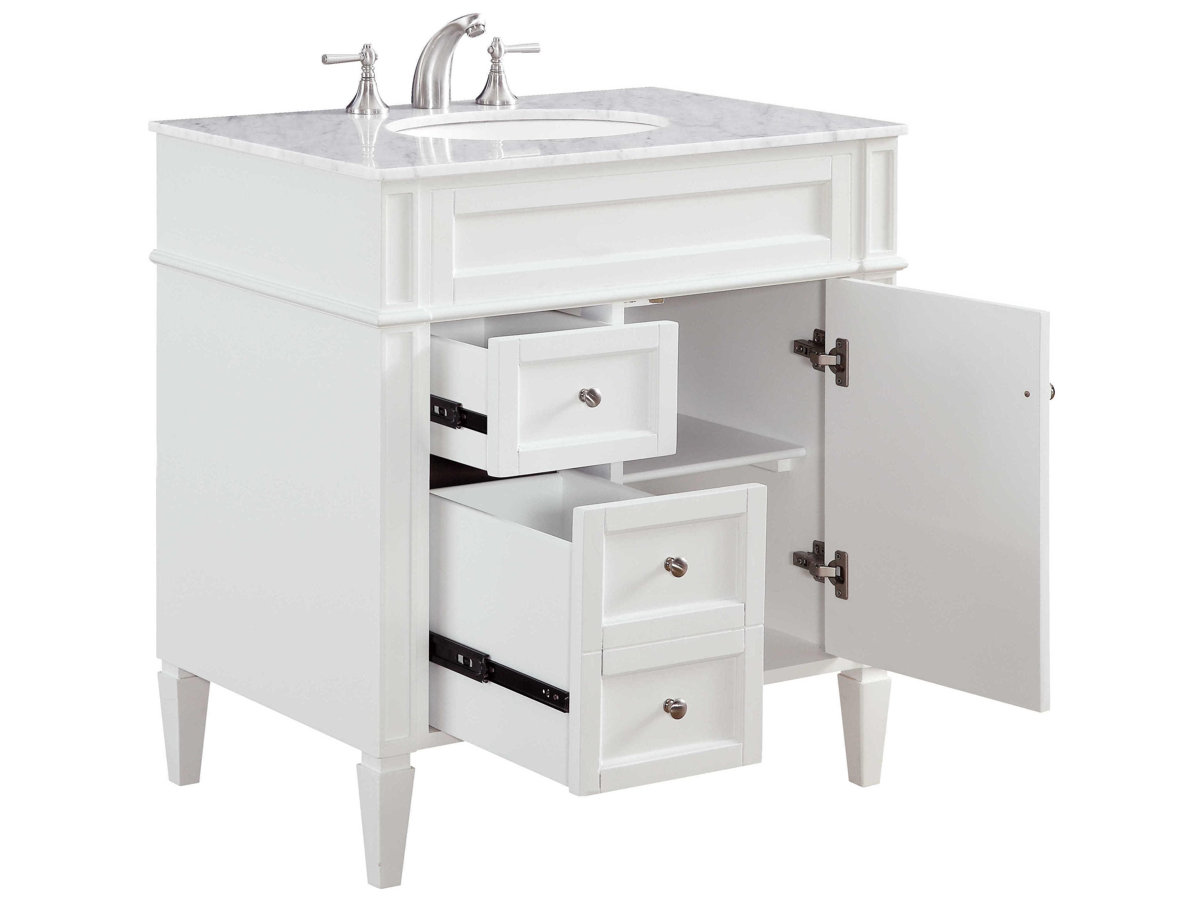 Elegant Lighting Park Avenue White 32" Vanity