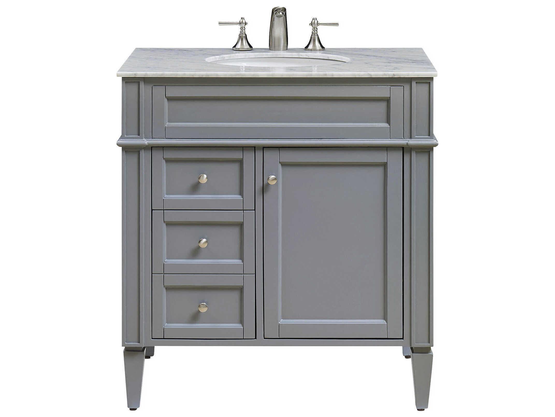Elegant Lighting Park Avenue Grey 32" Vanity