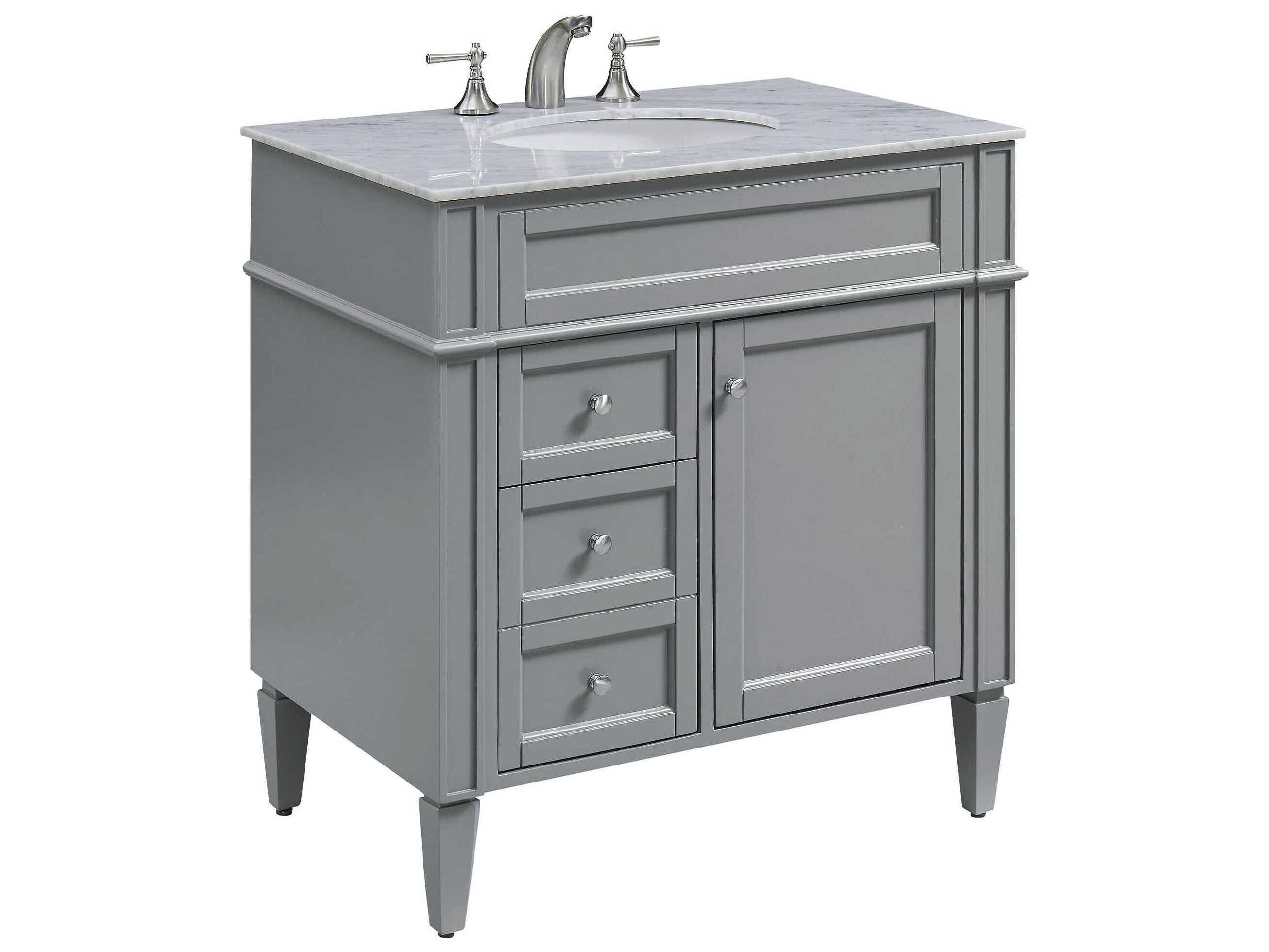 Elegant Lighting Park Avenue Grey 32" Vanity