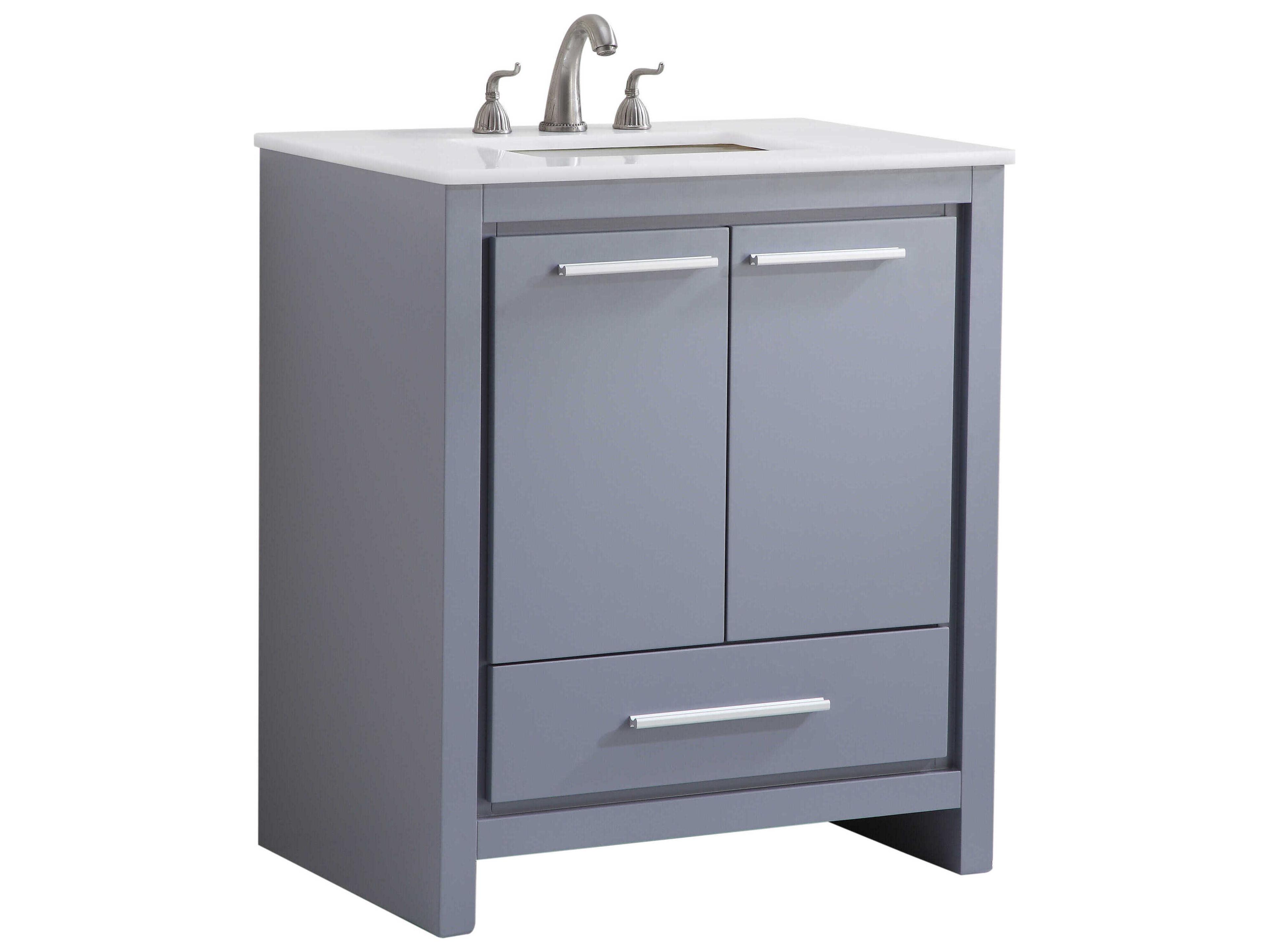 Elegant Lighting Filipo Grey 30" Vanity