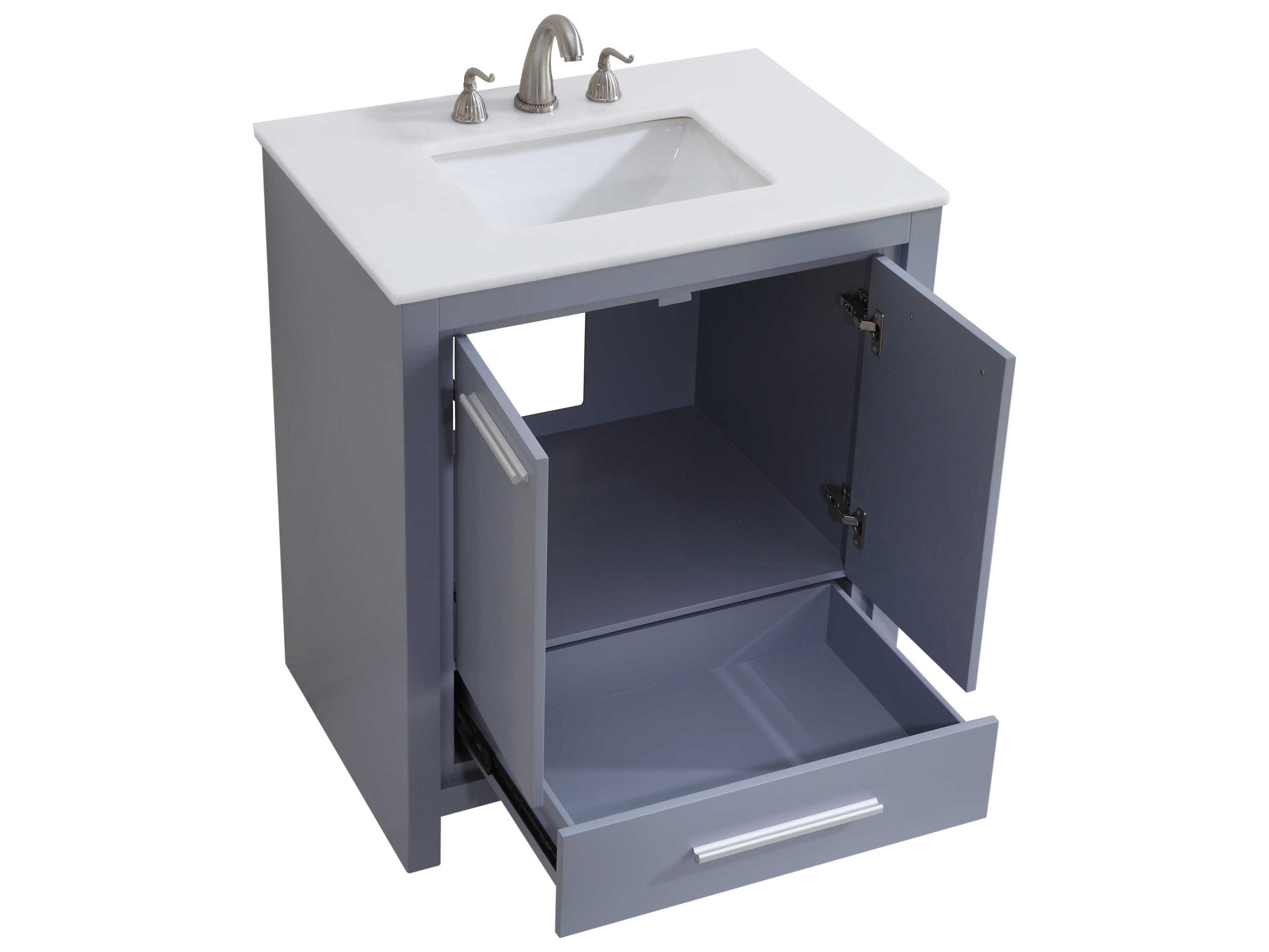 Elegant Lighting Filipo Grey 30" Vanity