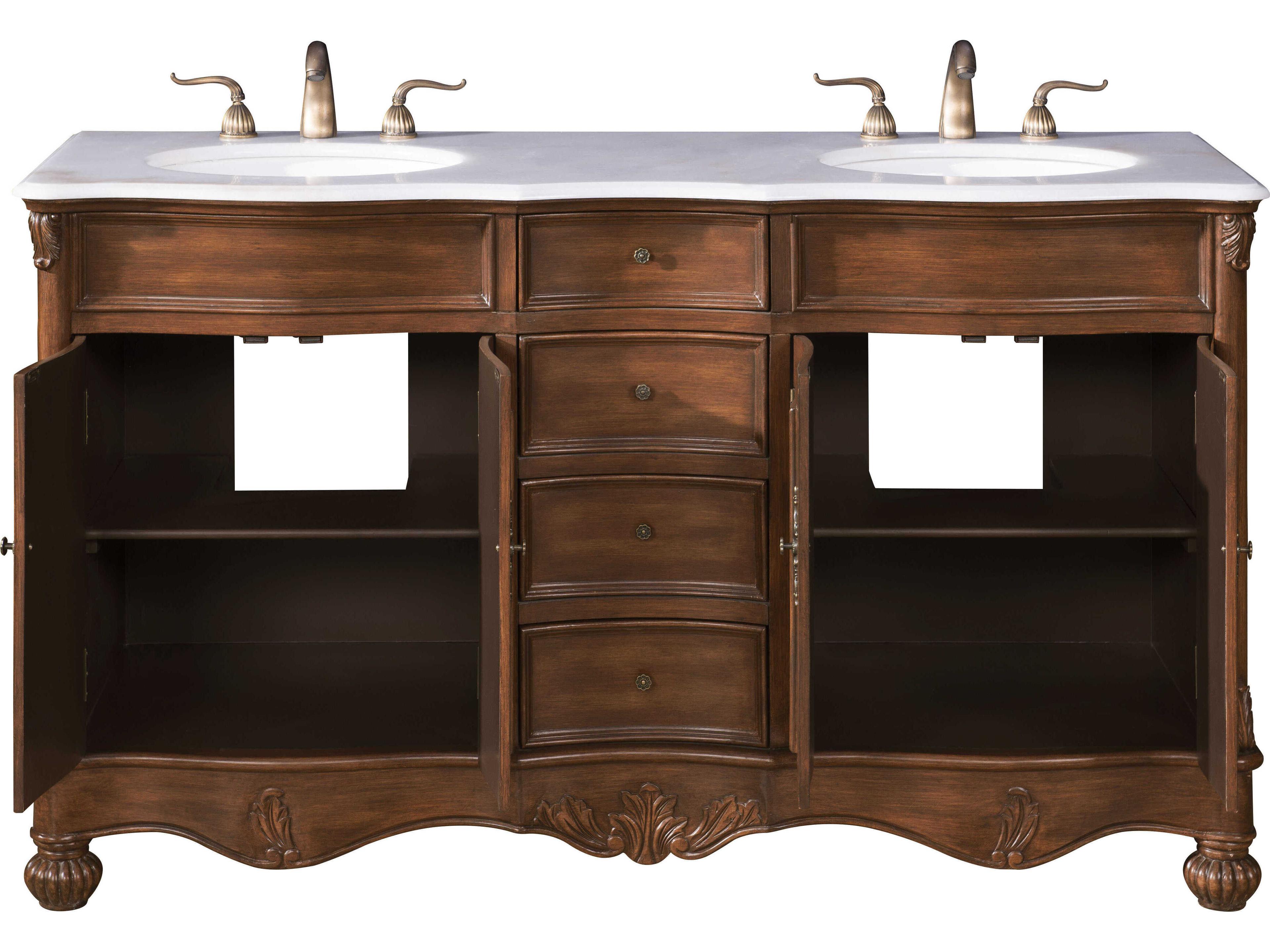 Elegant Lighting Windsor Teak 60" Vanity