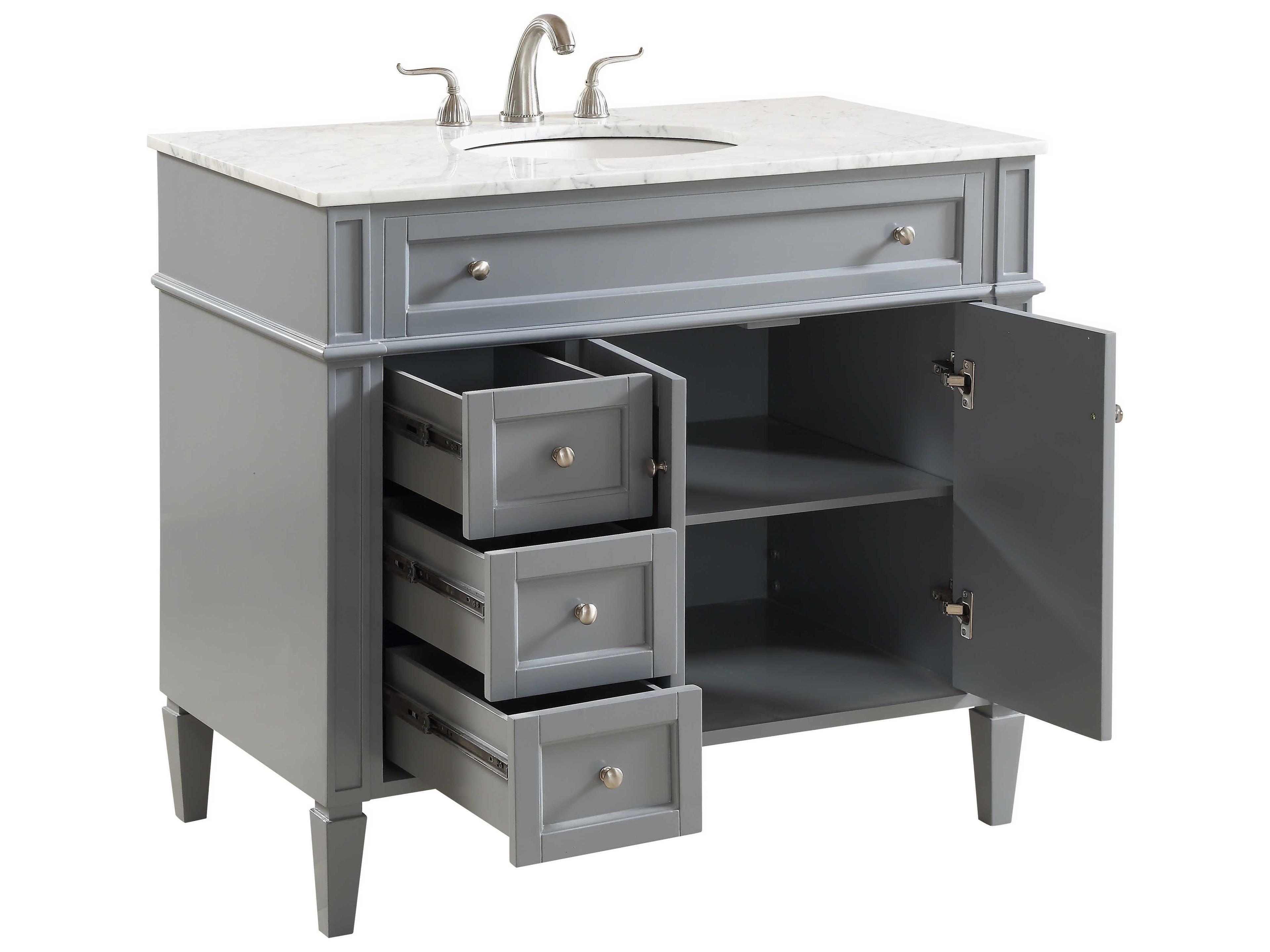 Elegant Lighting Park Avenue Grey 40" Vanity