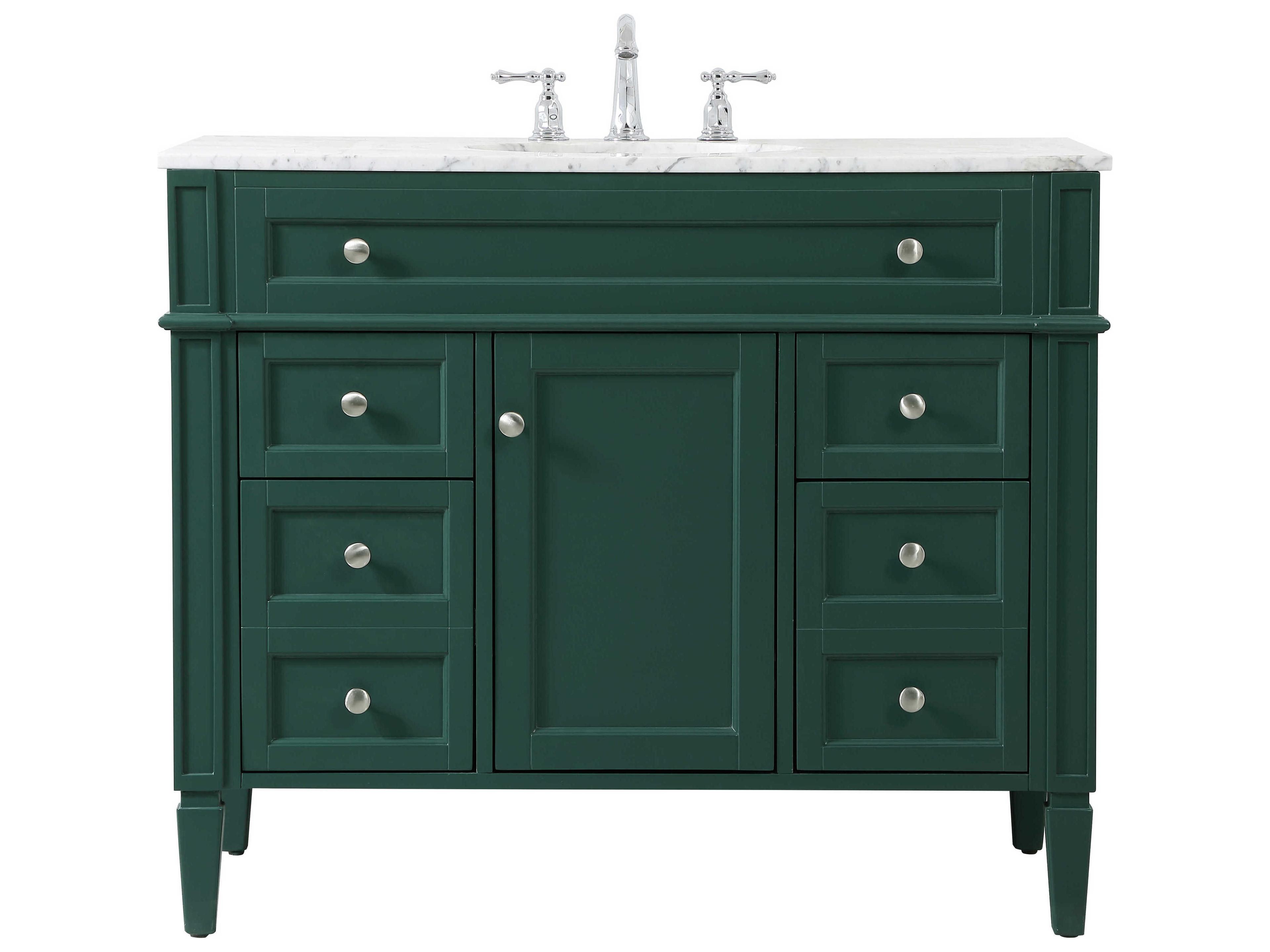 Elegant Lighting Park Avenue Green 42" Vanity