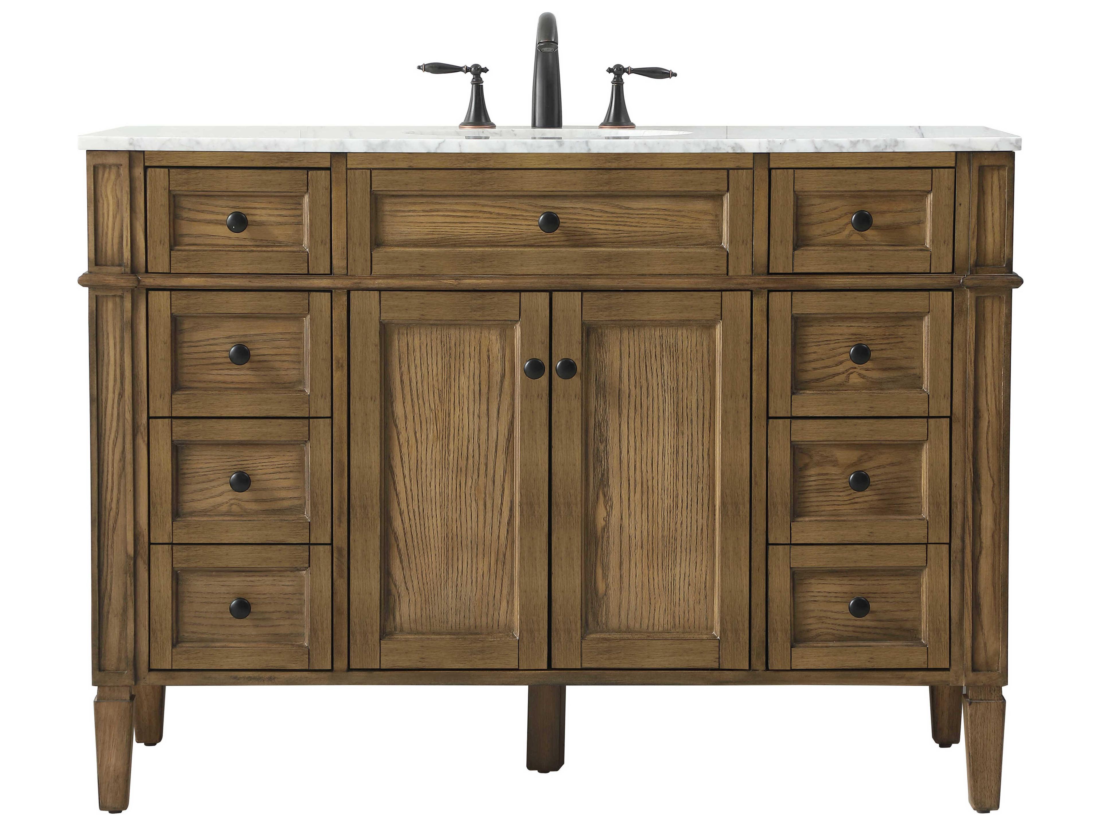 Elegant Lighting Park Avenue Driftwood 48" Vanity