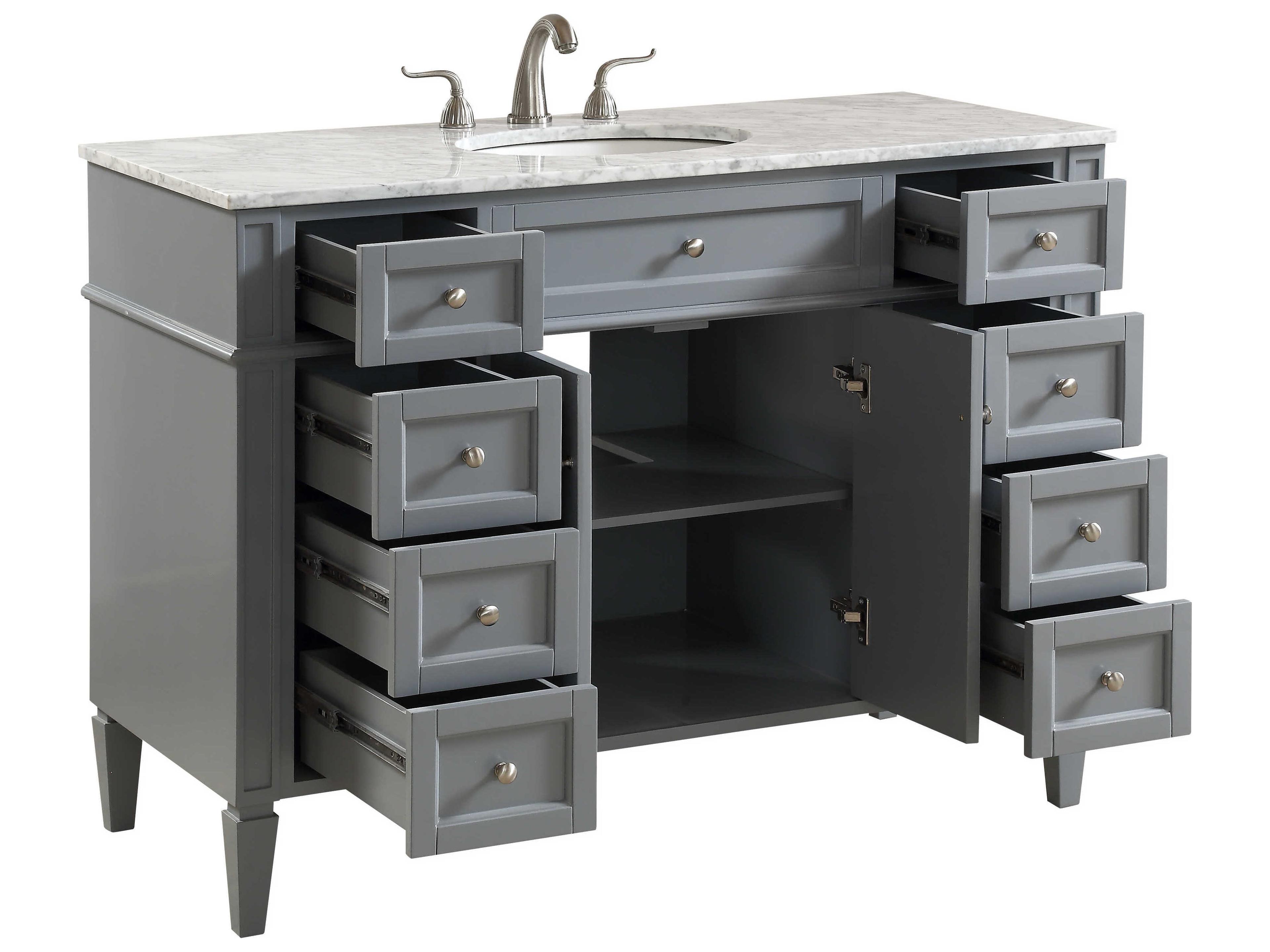 Elegant Lighting Park Avenue Grey 48" Vanity