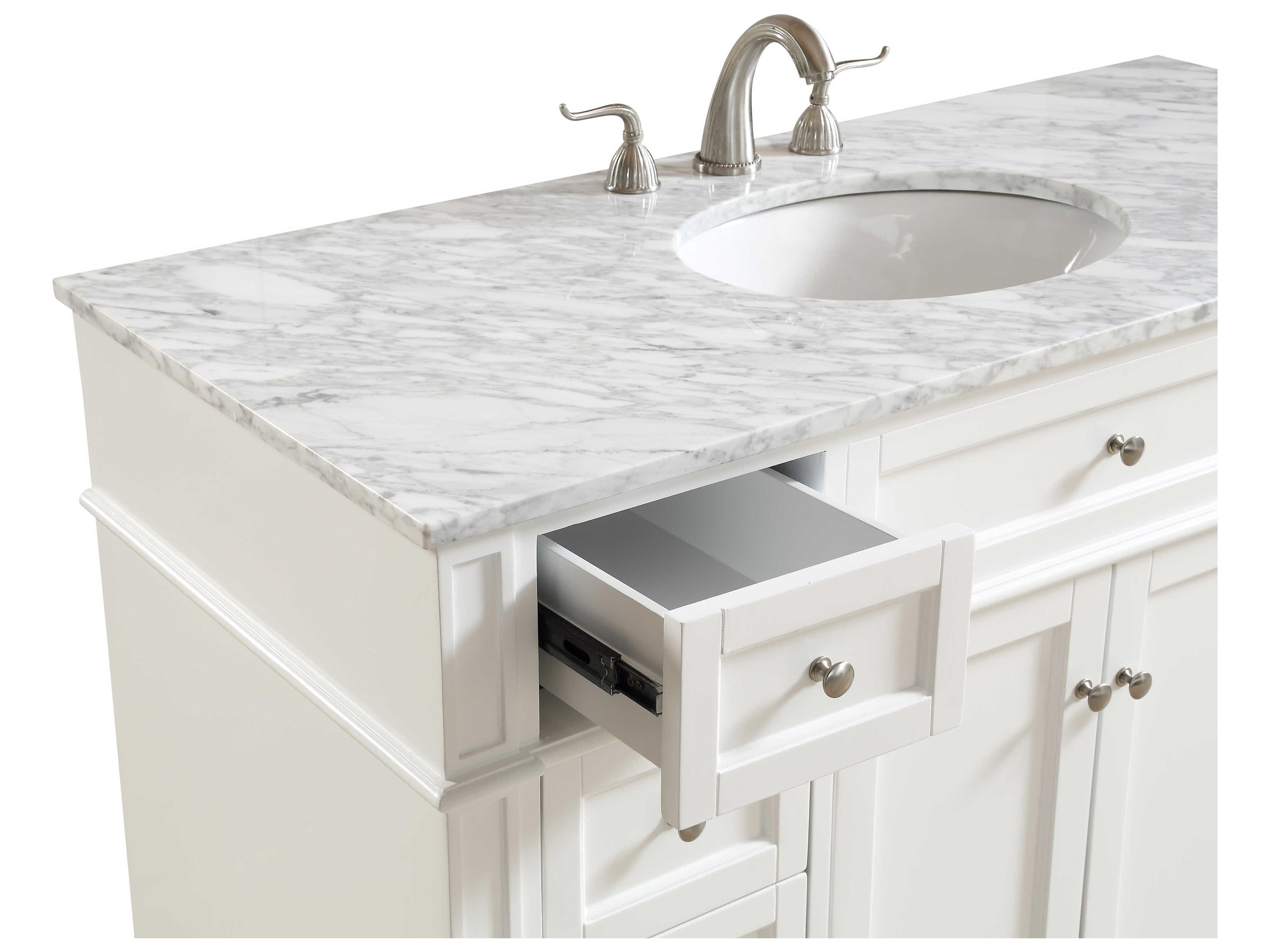 Elegant Lighting Park Avenue White 48" Vanity