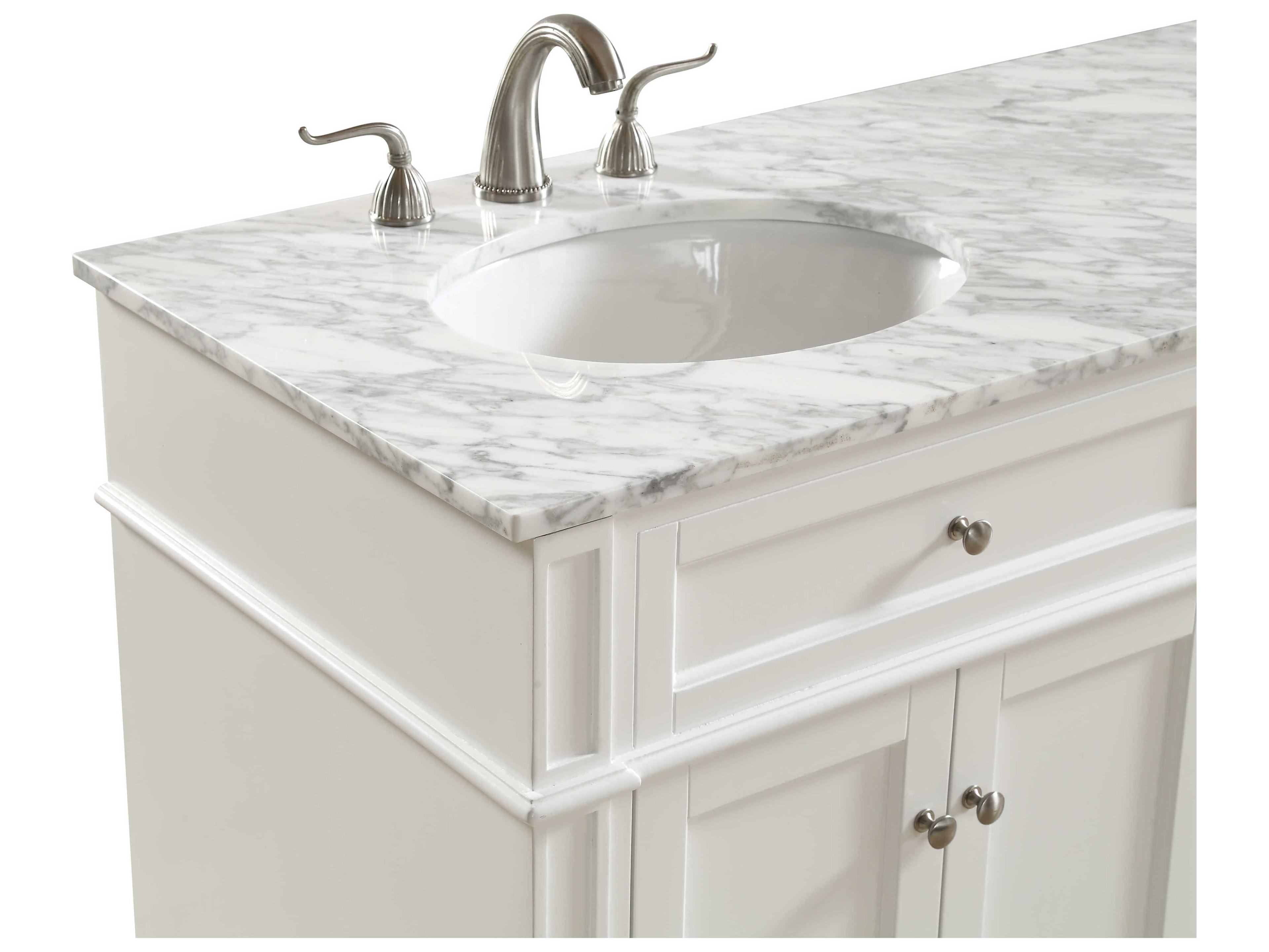 Elegant Lighting Park Avenue White 60" Vanity