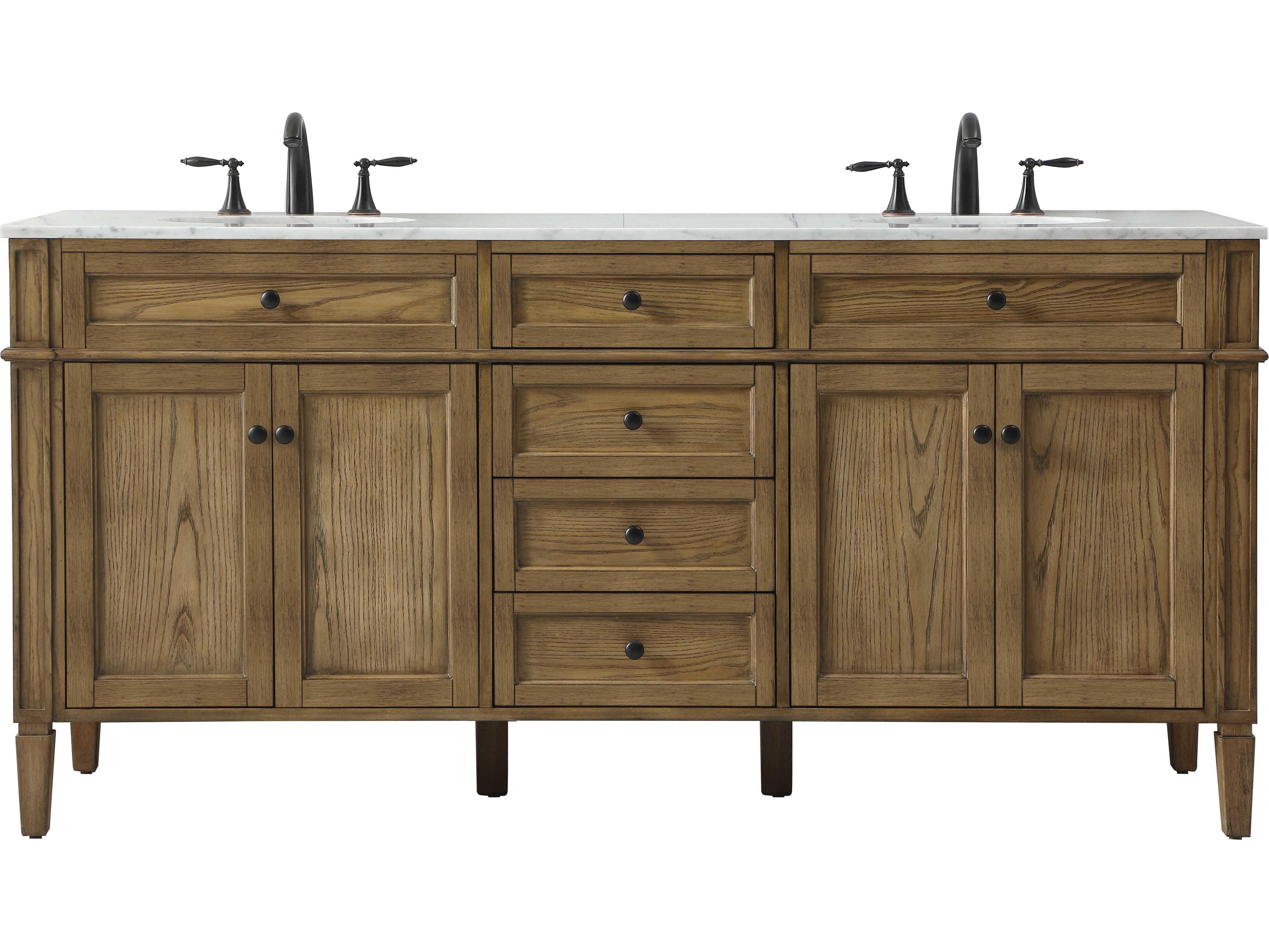 Elegant Lighting Park Avenue Driftwood 72" Vanity