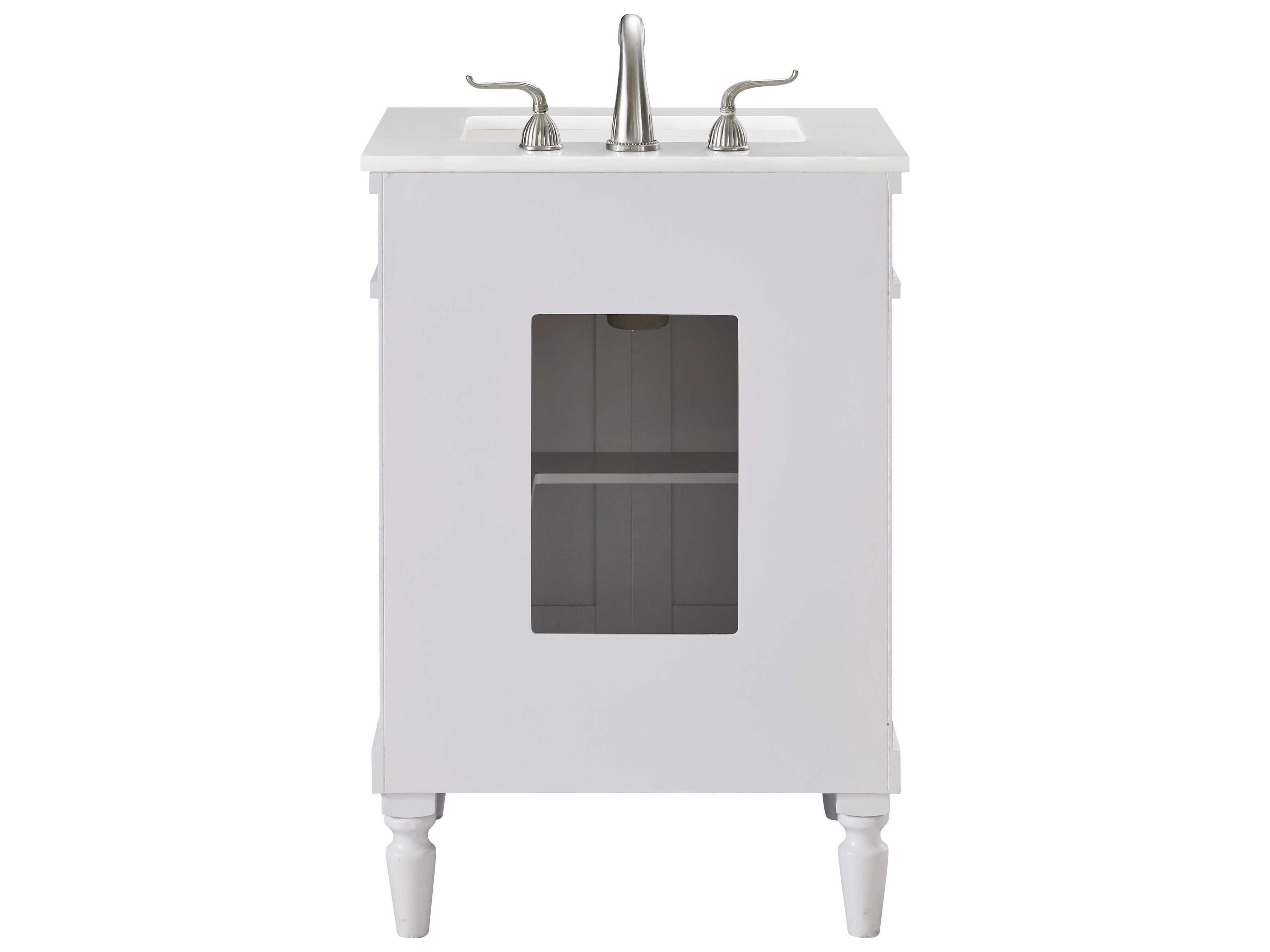 Elegant Lighting Lexington Antique White 24" Vanity