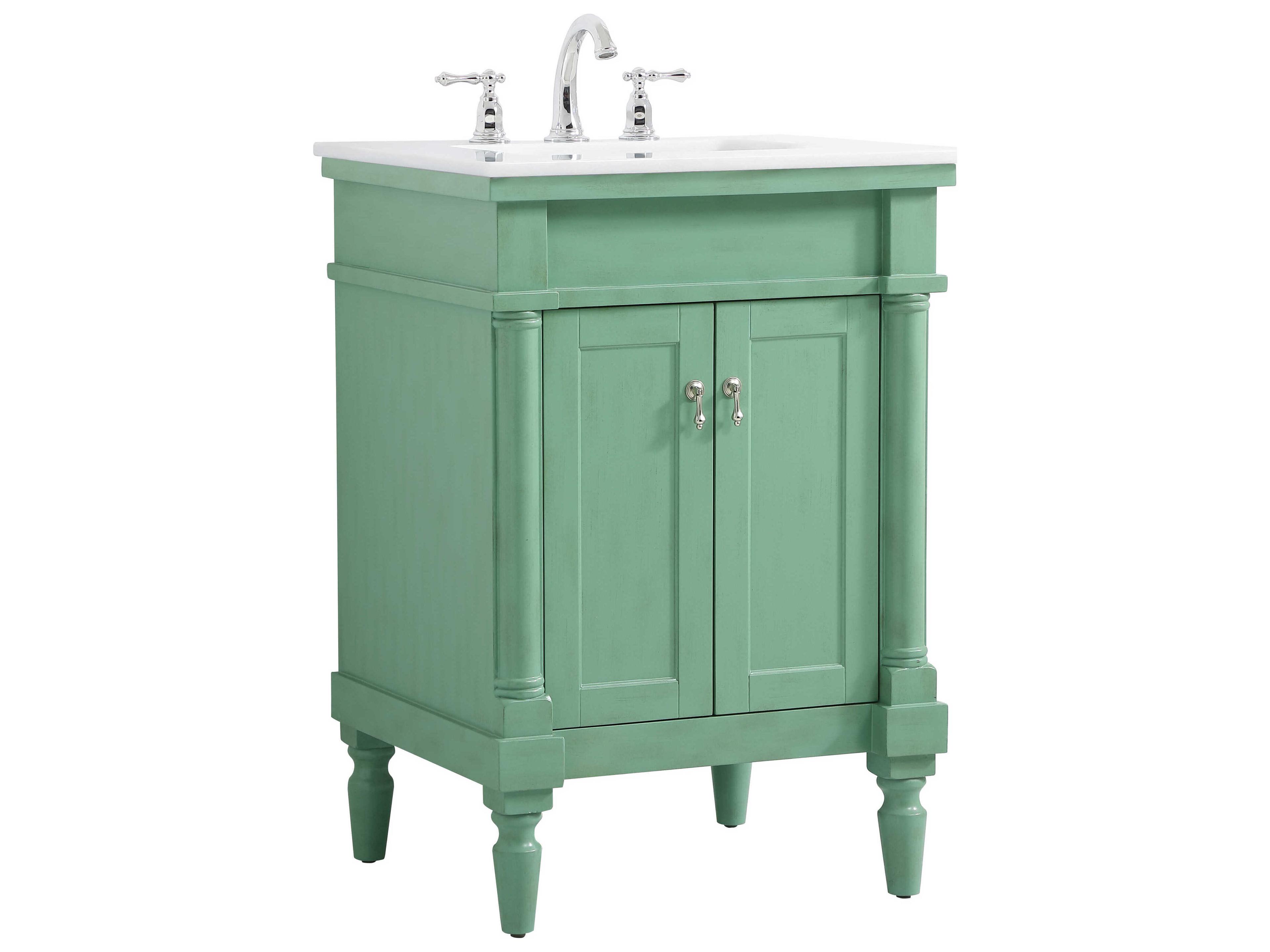 Elegant Lighting Lexington Vintage Mint 24" Vanity