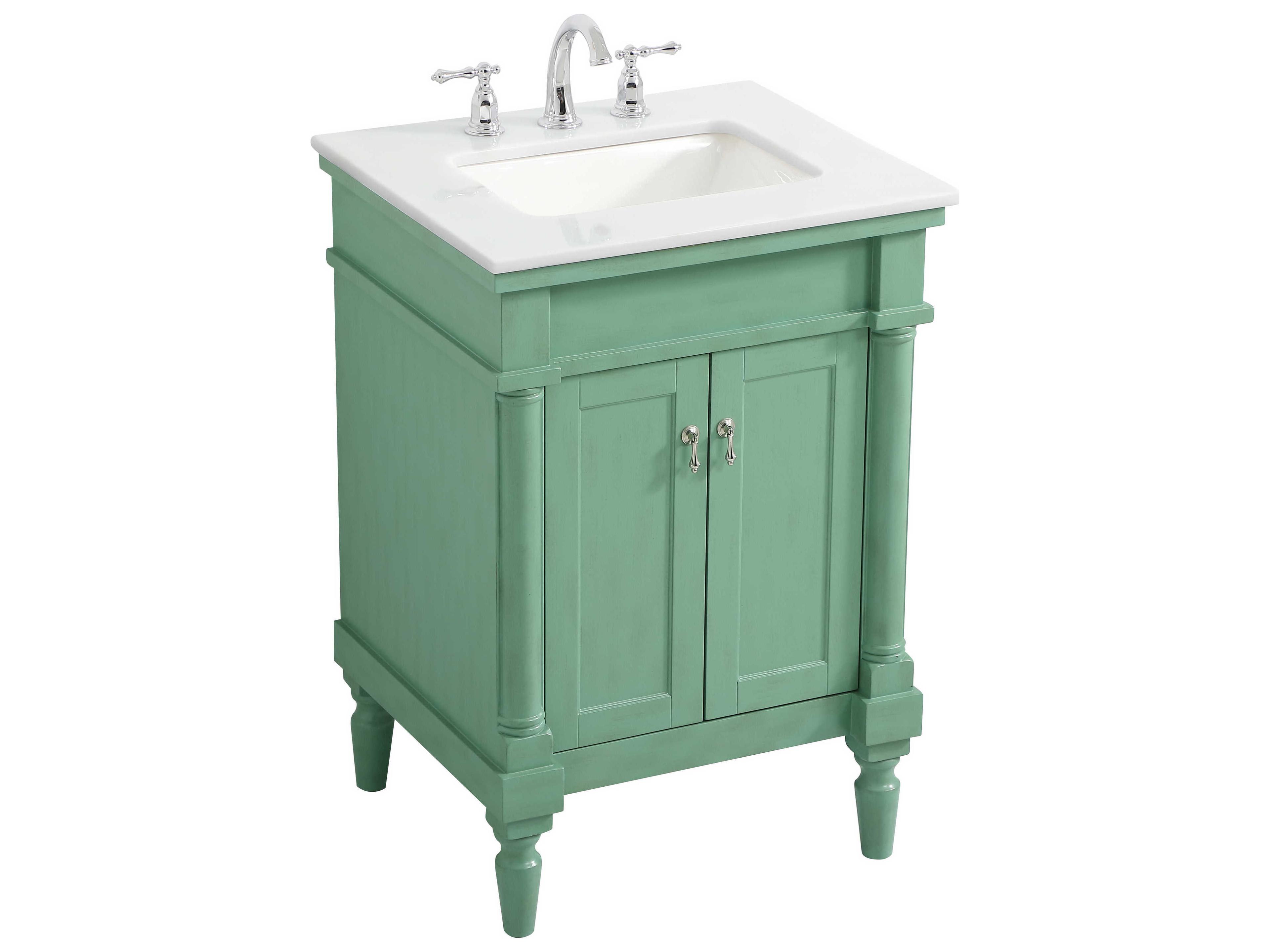 Elegant Lighting Lexington Vintage Mint 24" Vanity