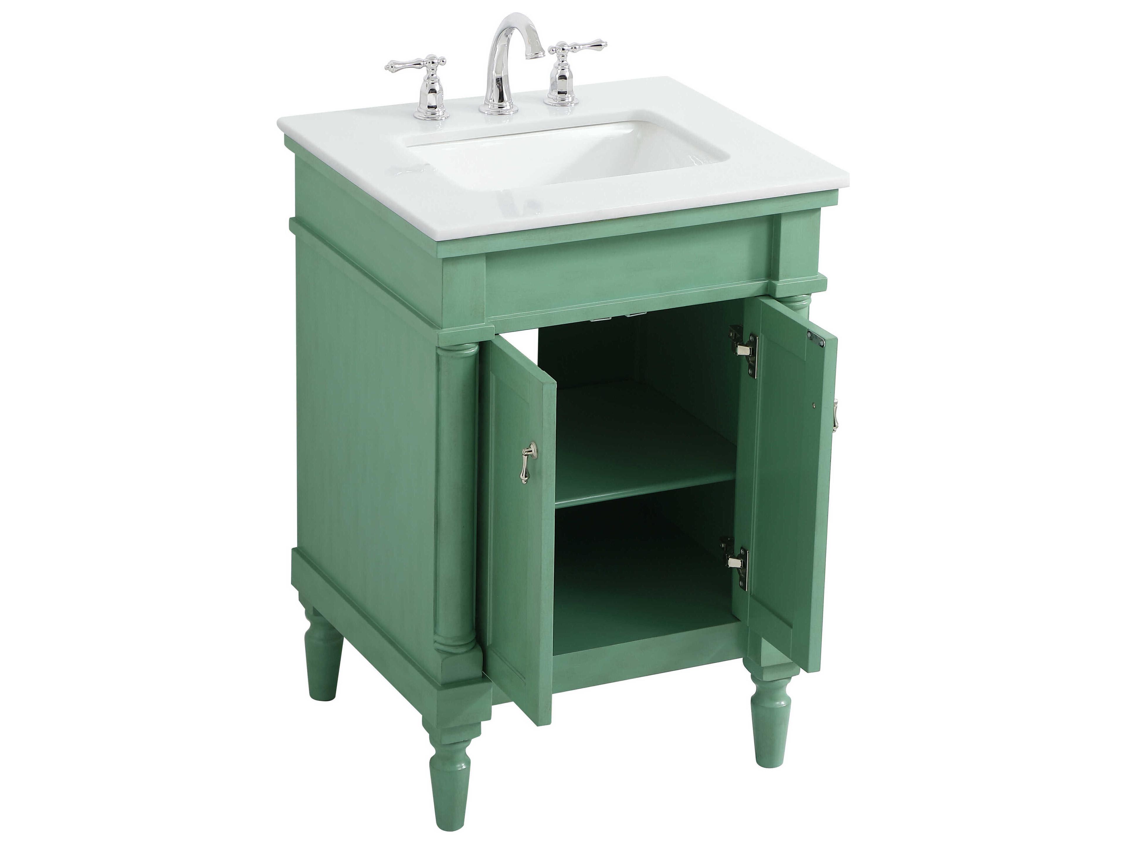 Elegant Lighting Lexington Vintage Mint 24" Vanity