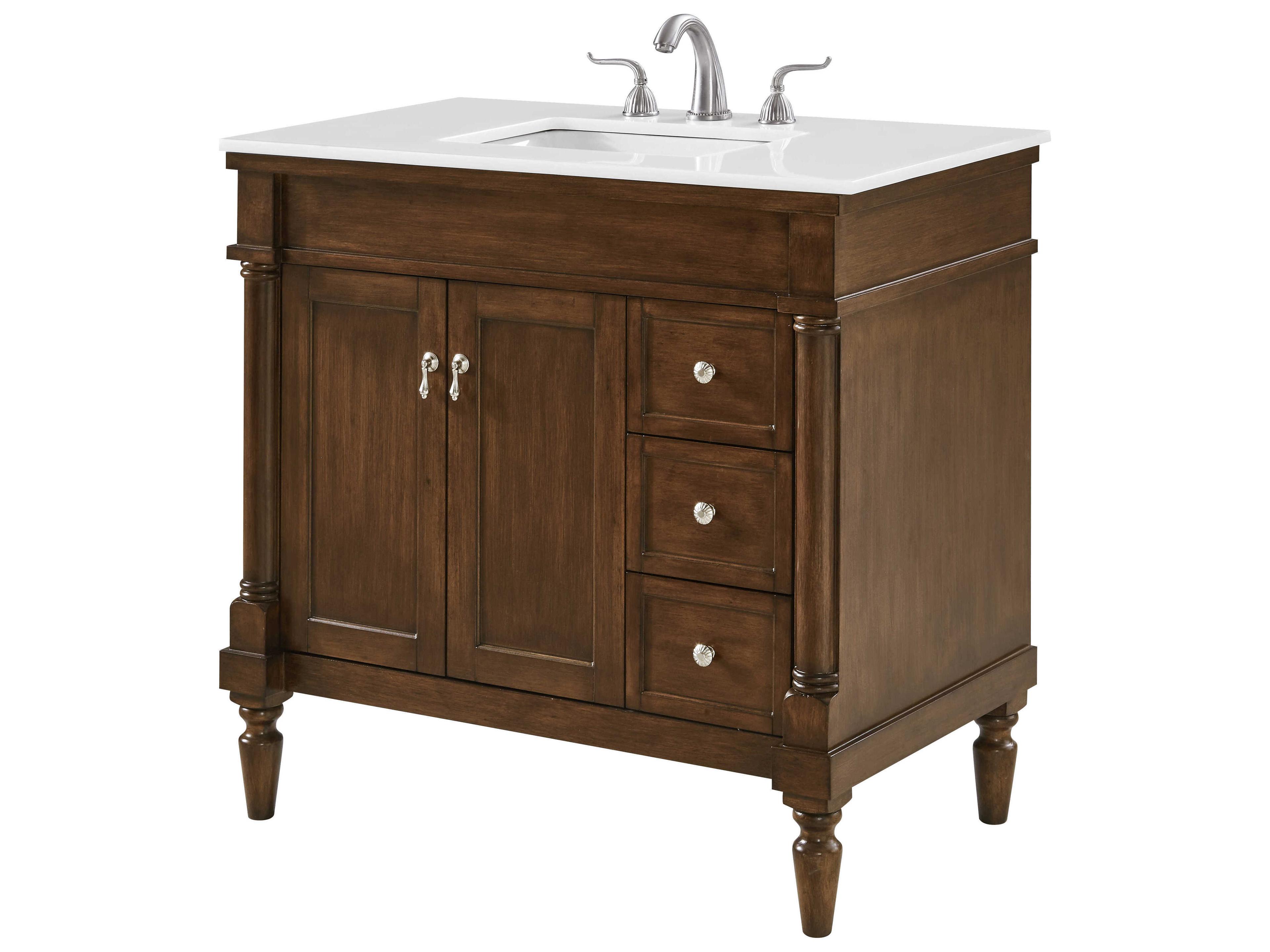 Elegant Lighting Lexington Walnut 36" Vanity