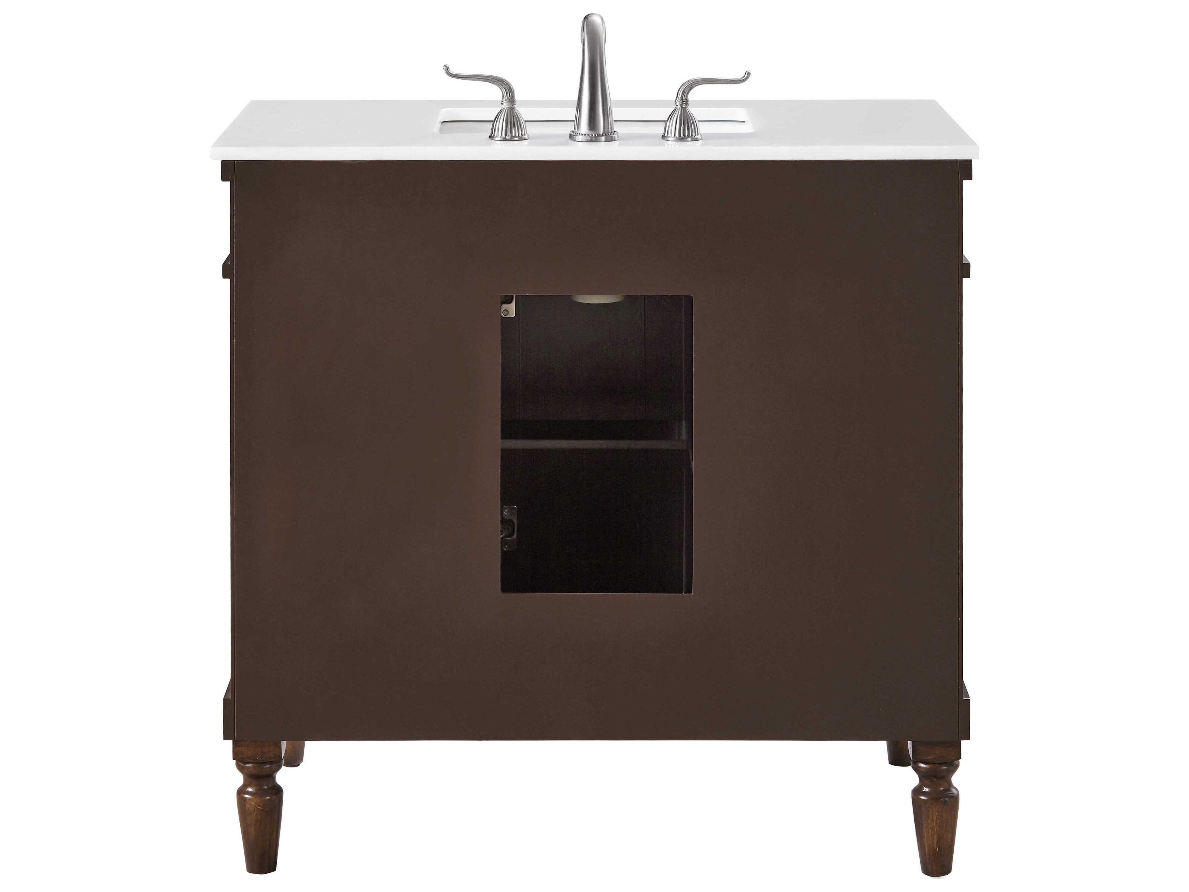 Elegant Lighting Lexington Walnut 36" Vanity