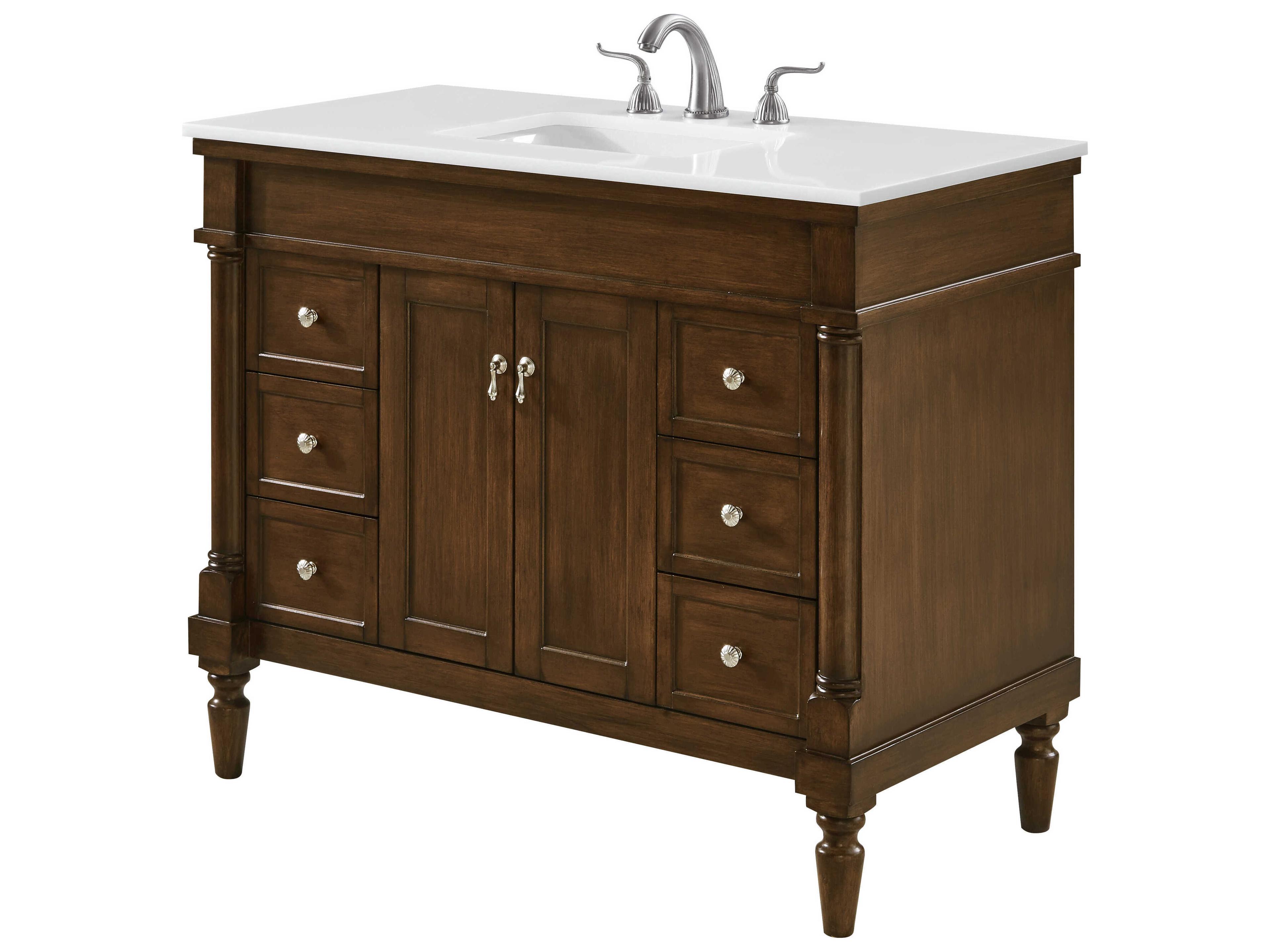 Elegant Lighting Lexington Walnut 42" Vanity