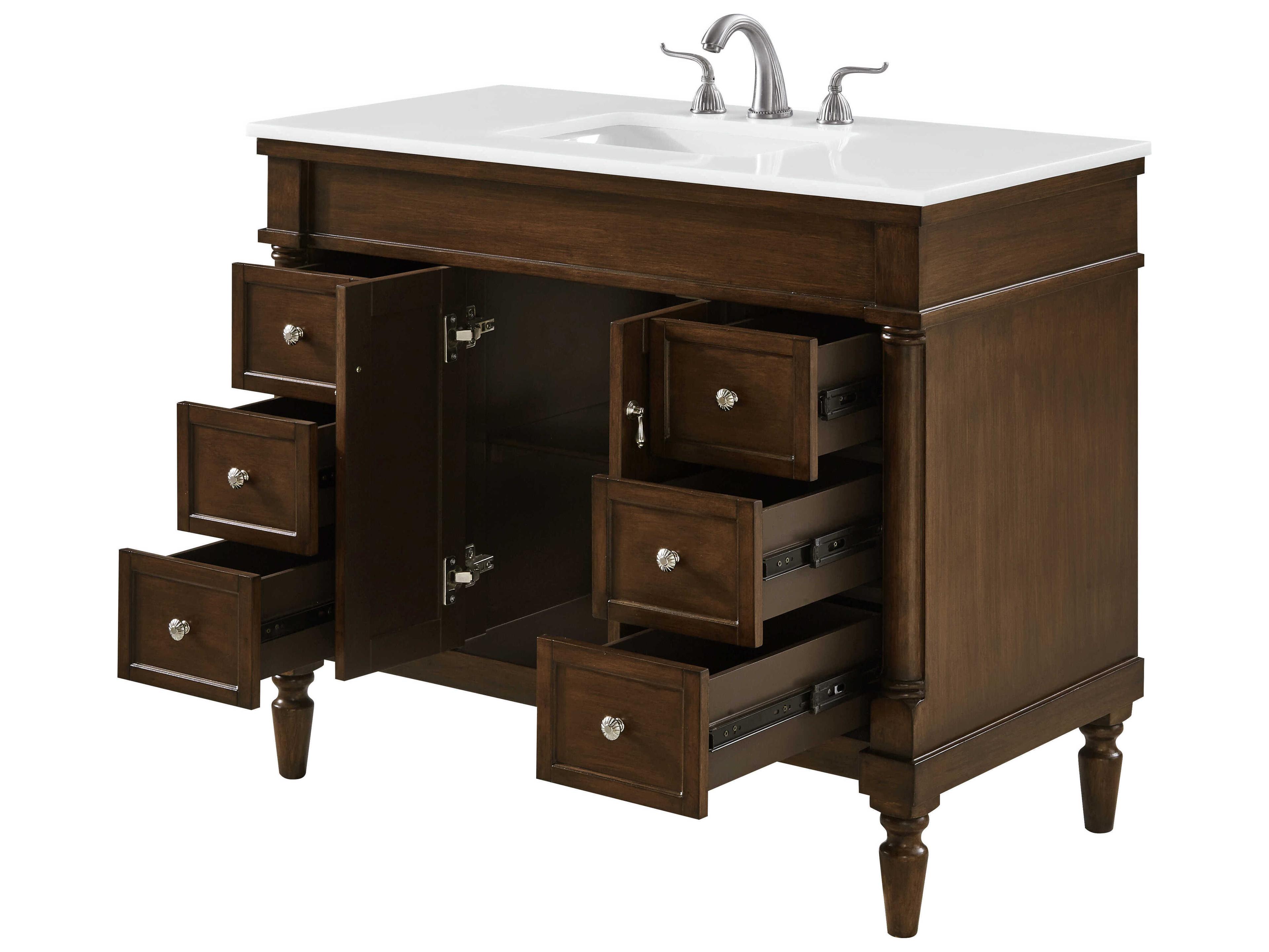 Elegant Lighting Lexington Walnut 42" Vanity
