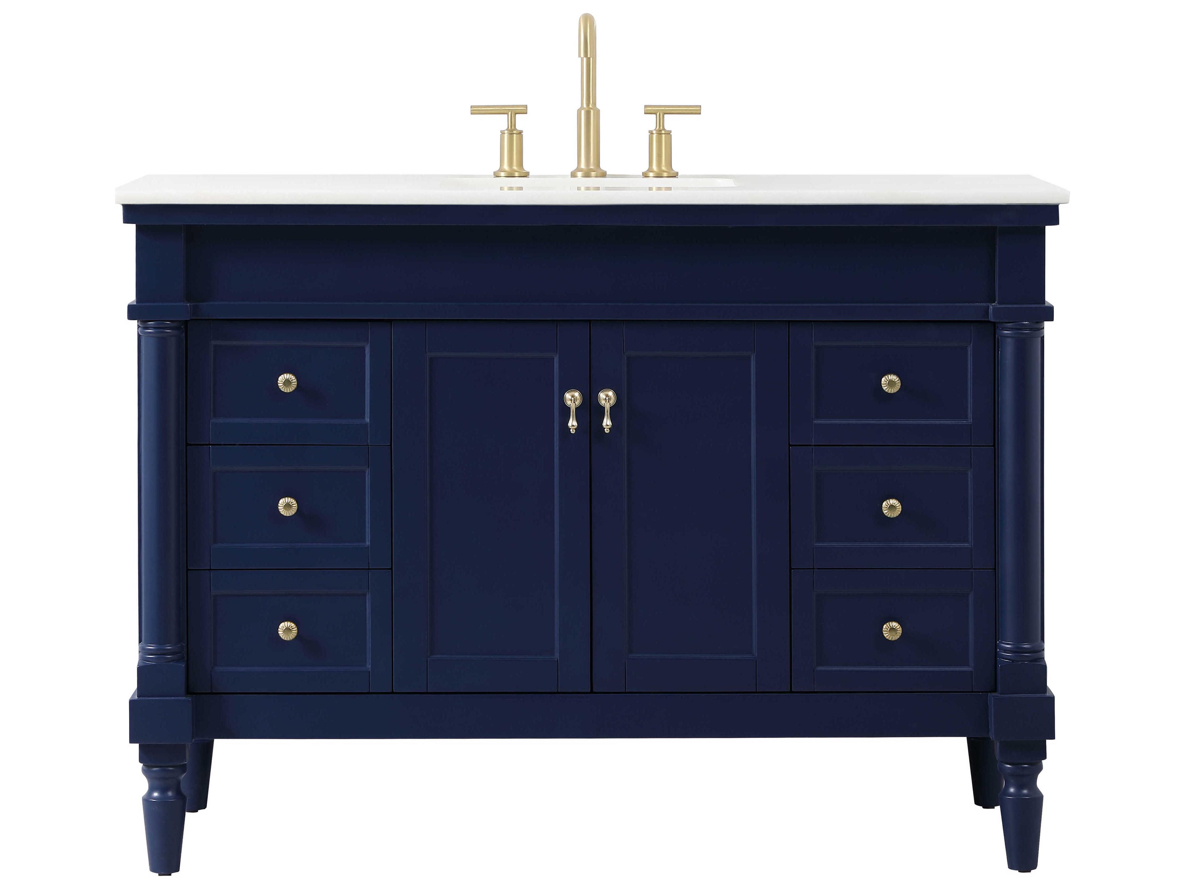 Elegant Lighting Lexington Blue 48" Vanity