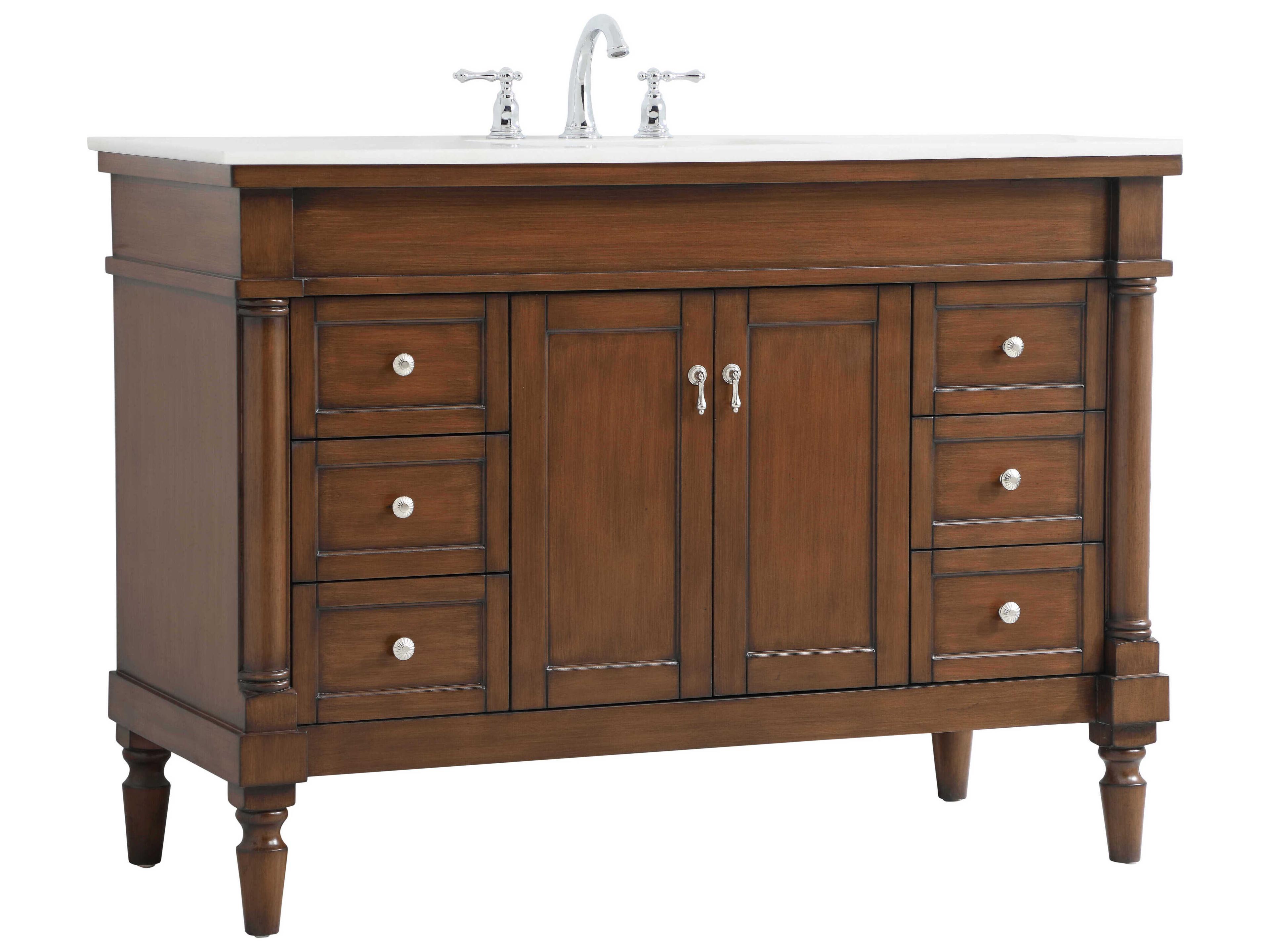 Elegant Lighting Lexington Walnut 48" Vanity