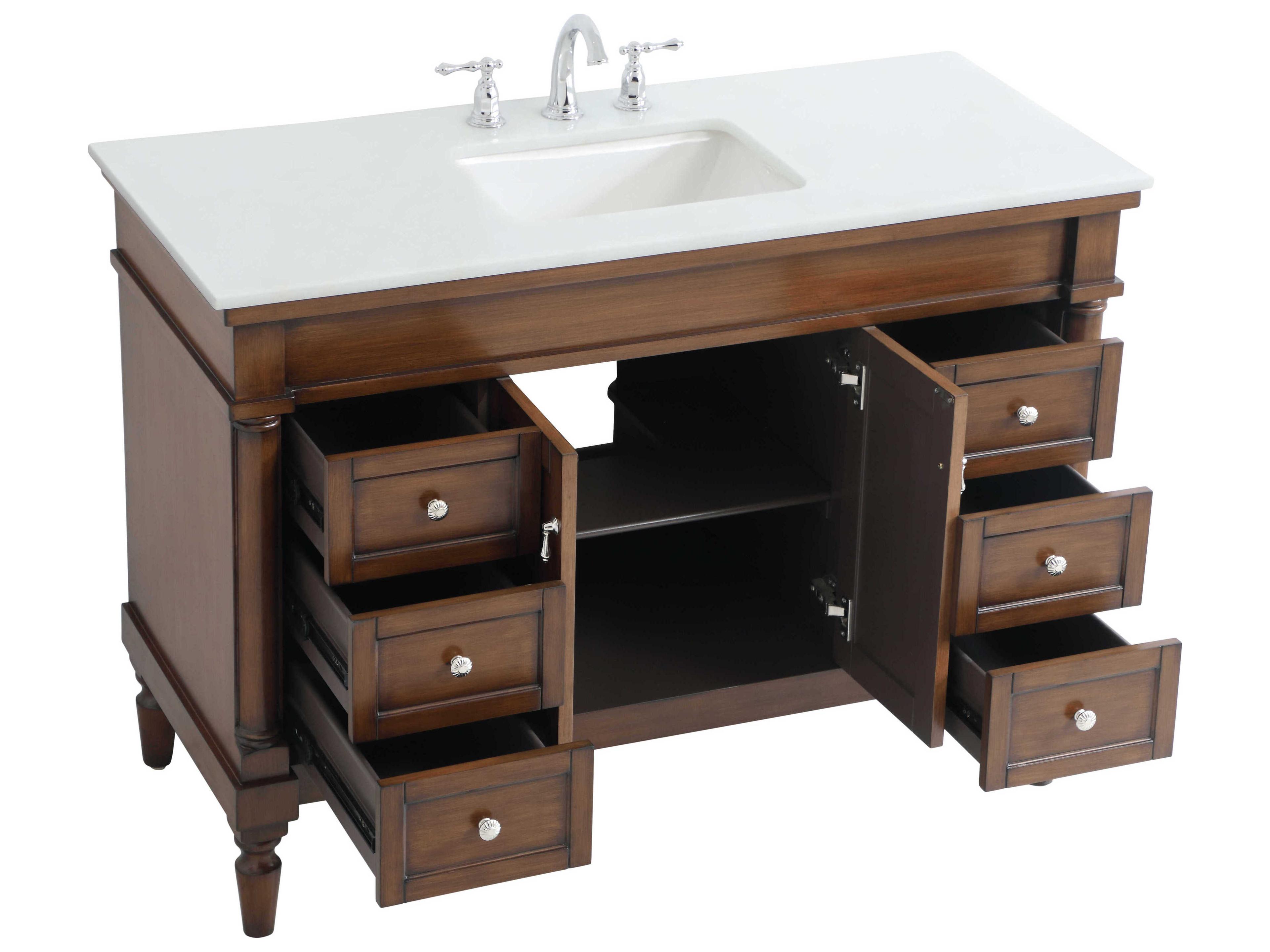 Elegant Lighting Lexington Walnut 48" Vanity