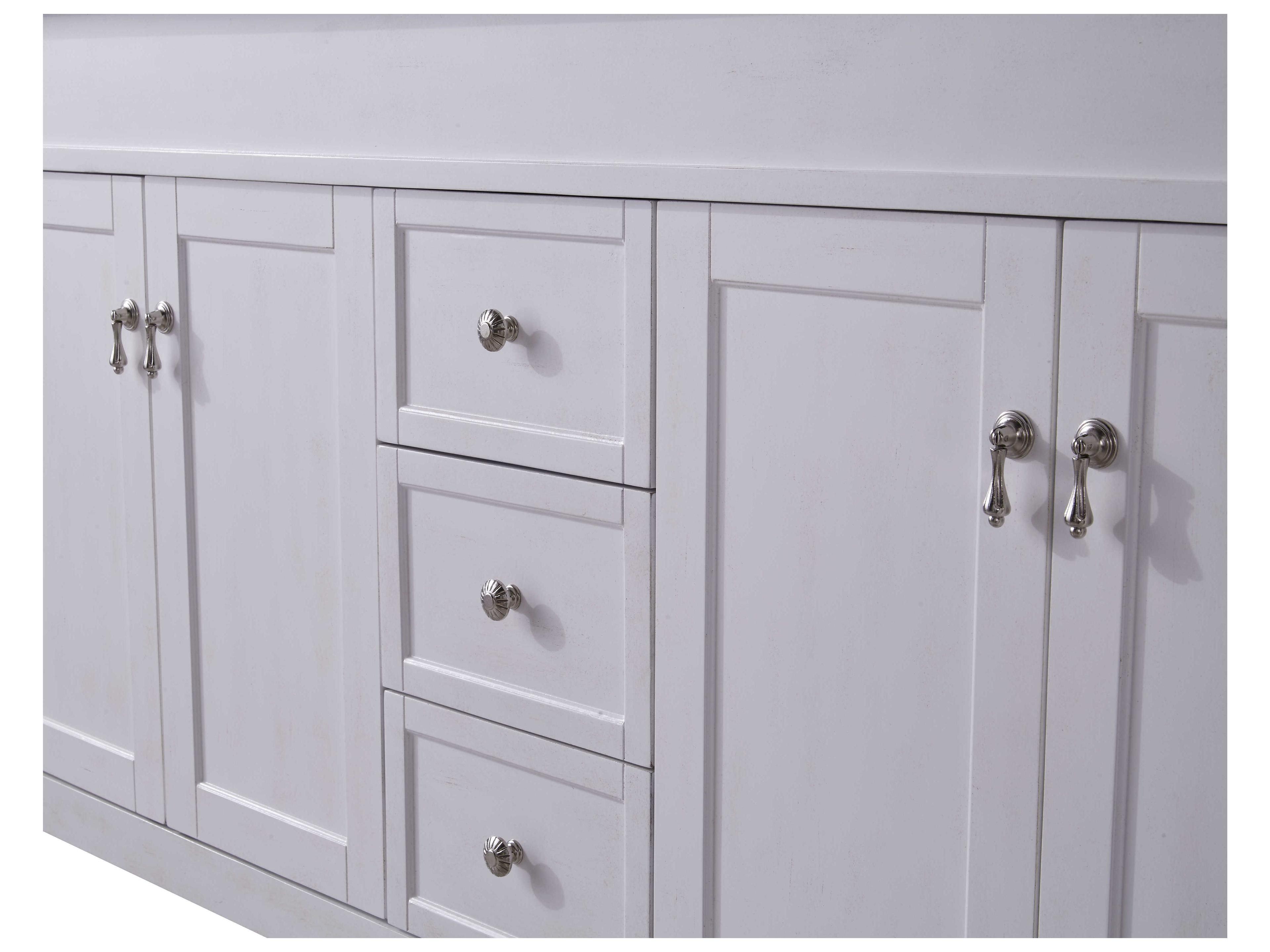 Elegant Lighting Lexington Antique White 60" Vanity