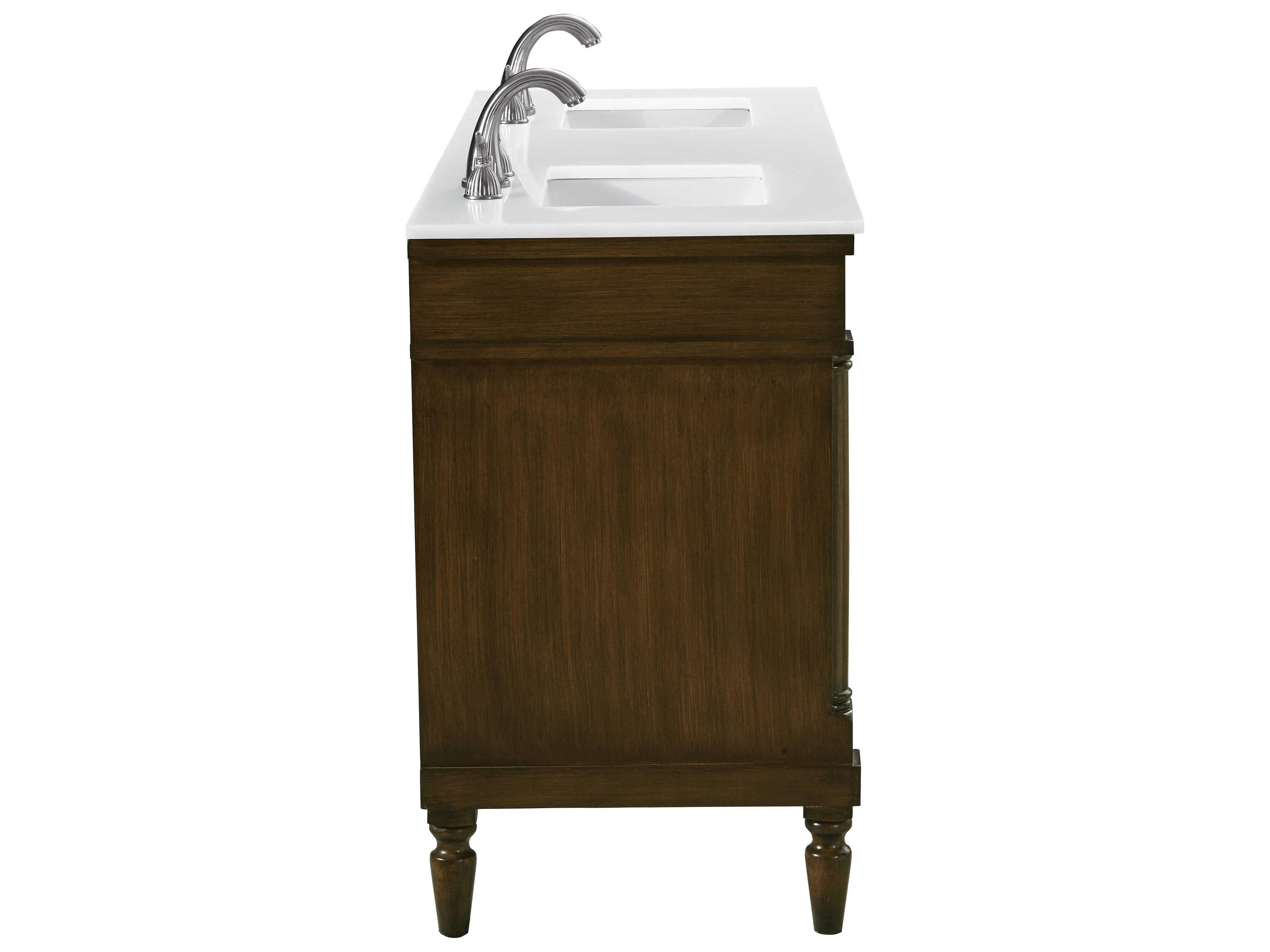Elegant Lighting Lexington 60" Walnut Vanity