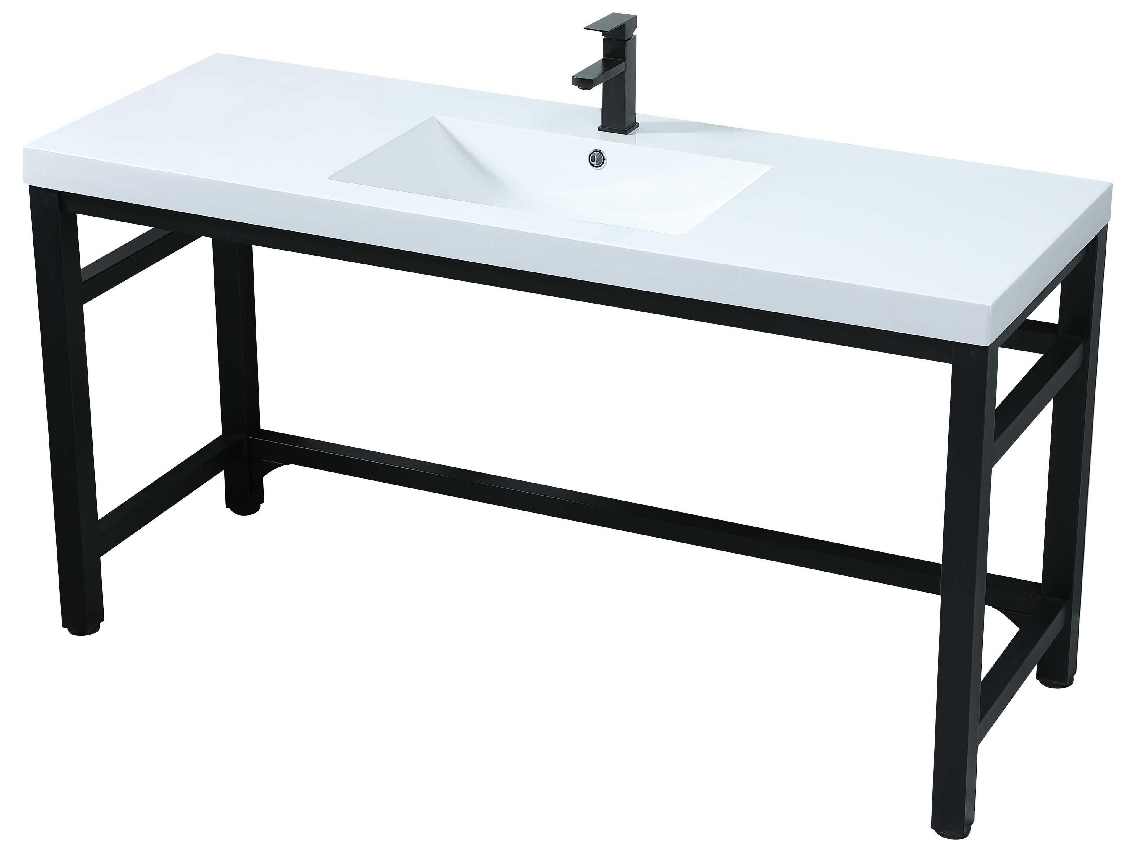 Elegant Lighting Raya Black ADA Compliant Vanity