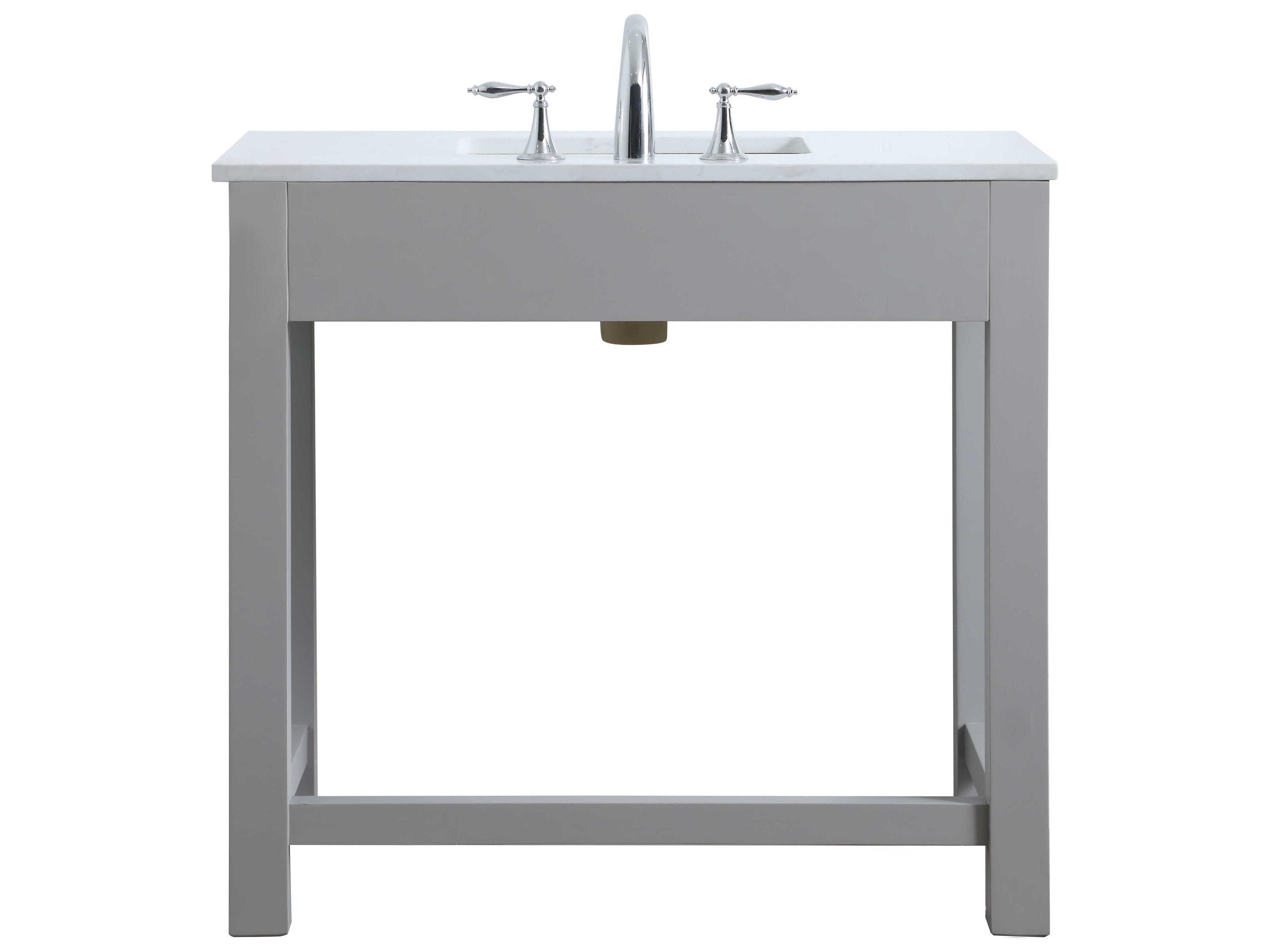 Elegant Lighting Hudson Grey ADA Compliant Vanity