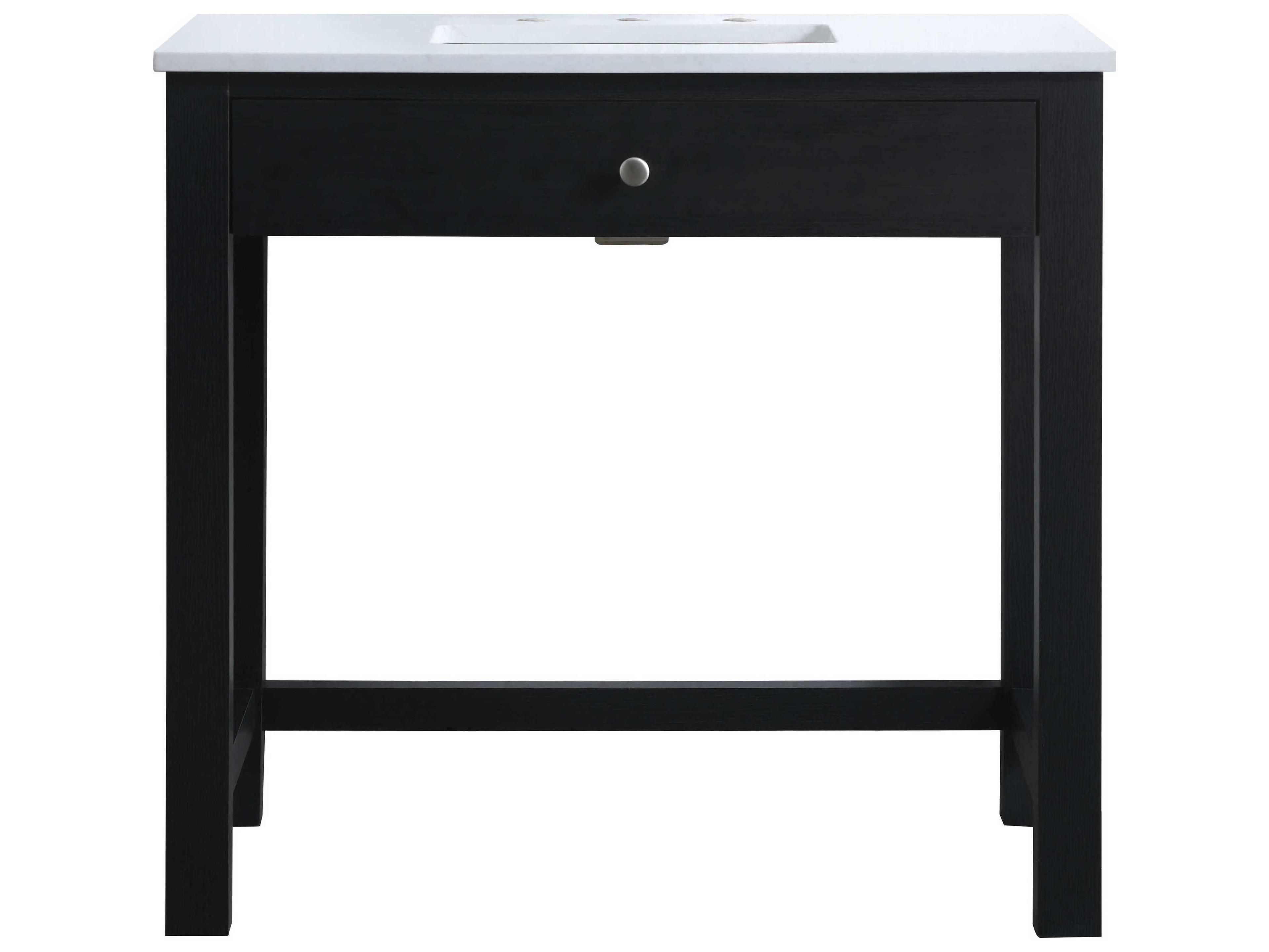 Elegant Lighting Hudson Black ADA Compliant Vanity