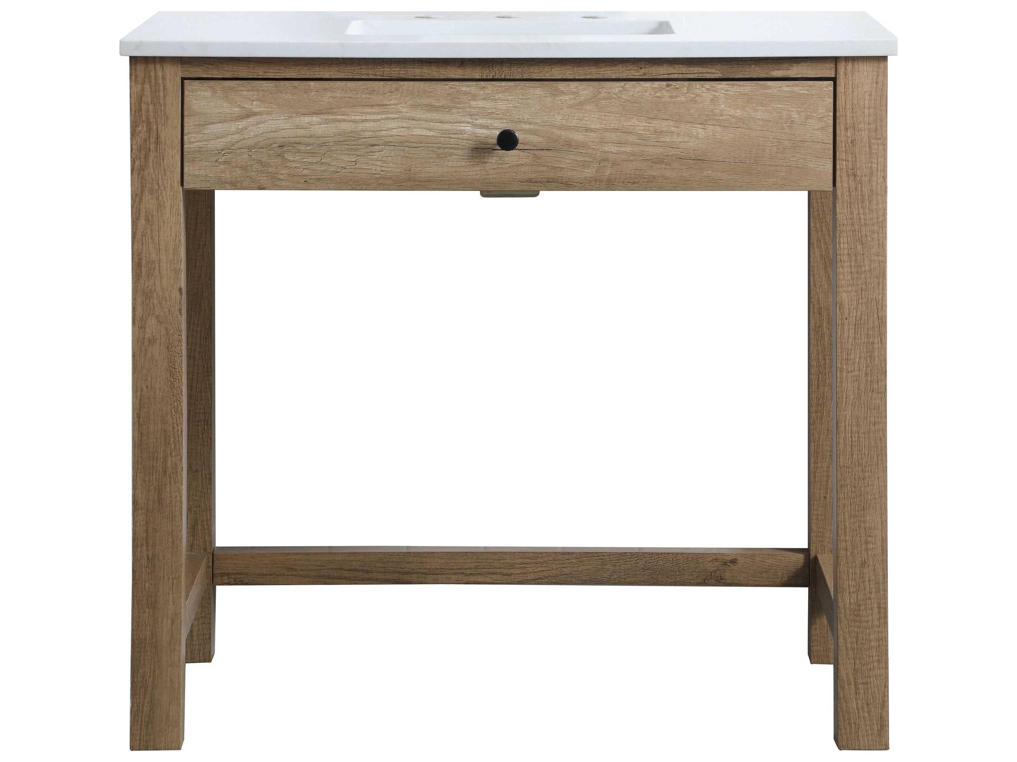 Elegant Lighting Hudson Natural Oak ADA Compliant Vanity