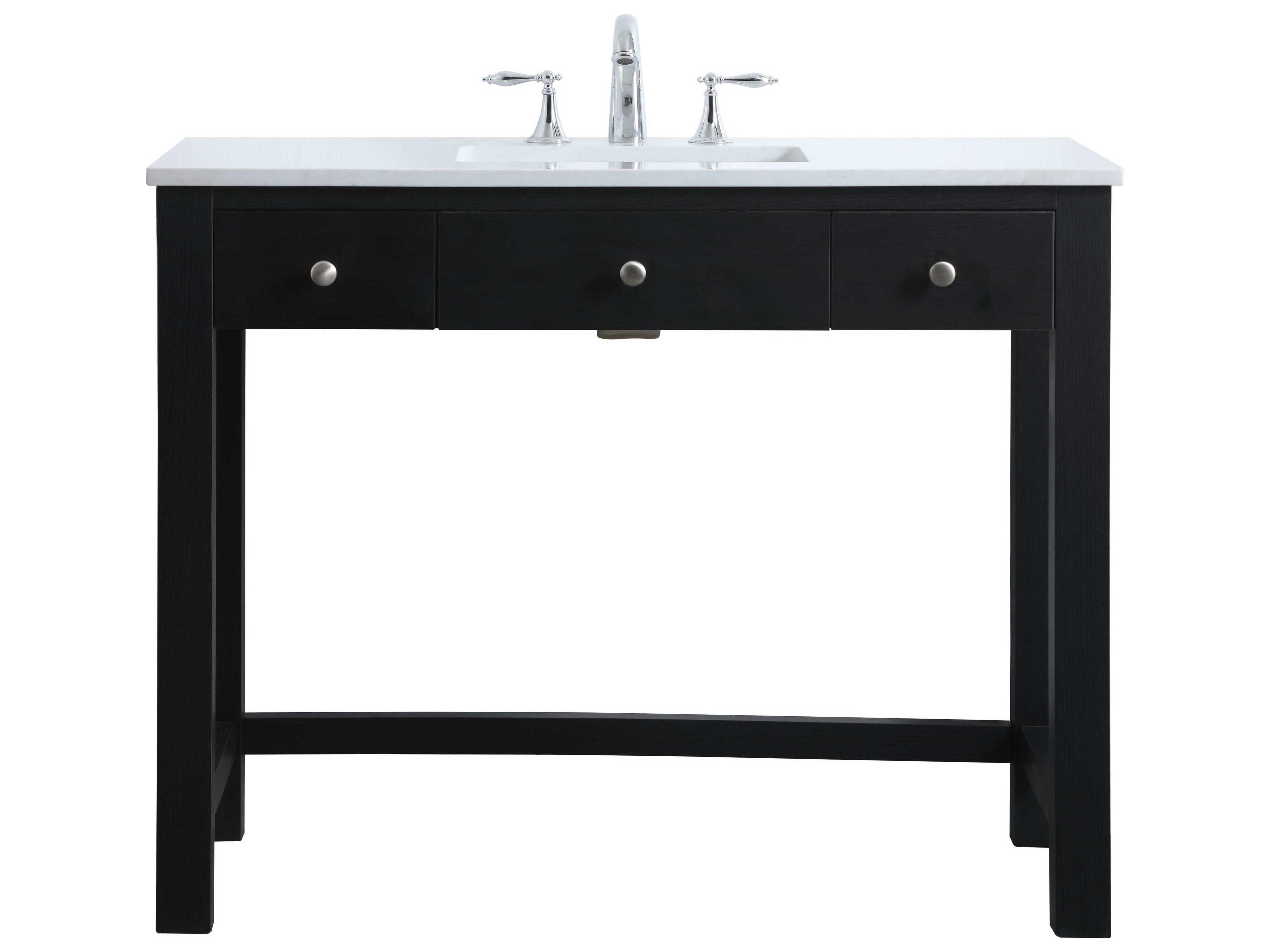 Elegant Lighting Hudson Black ADA Compliant Vanity