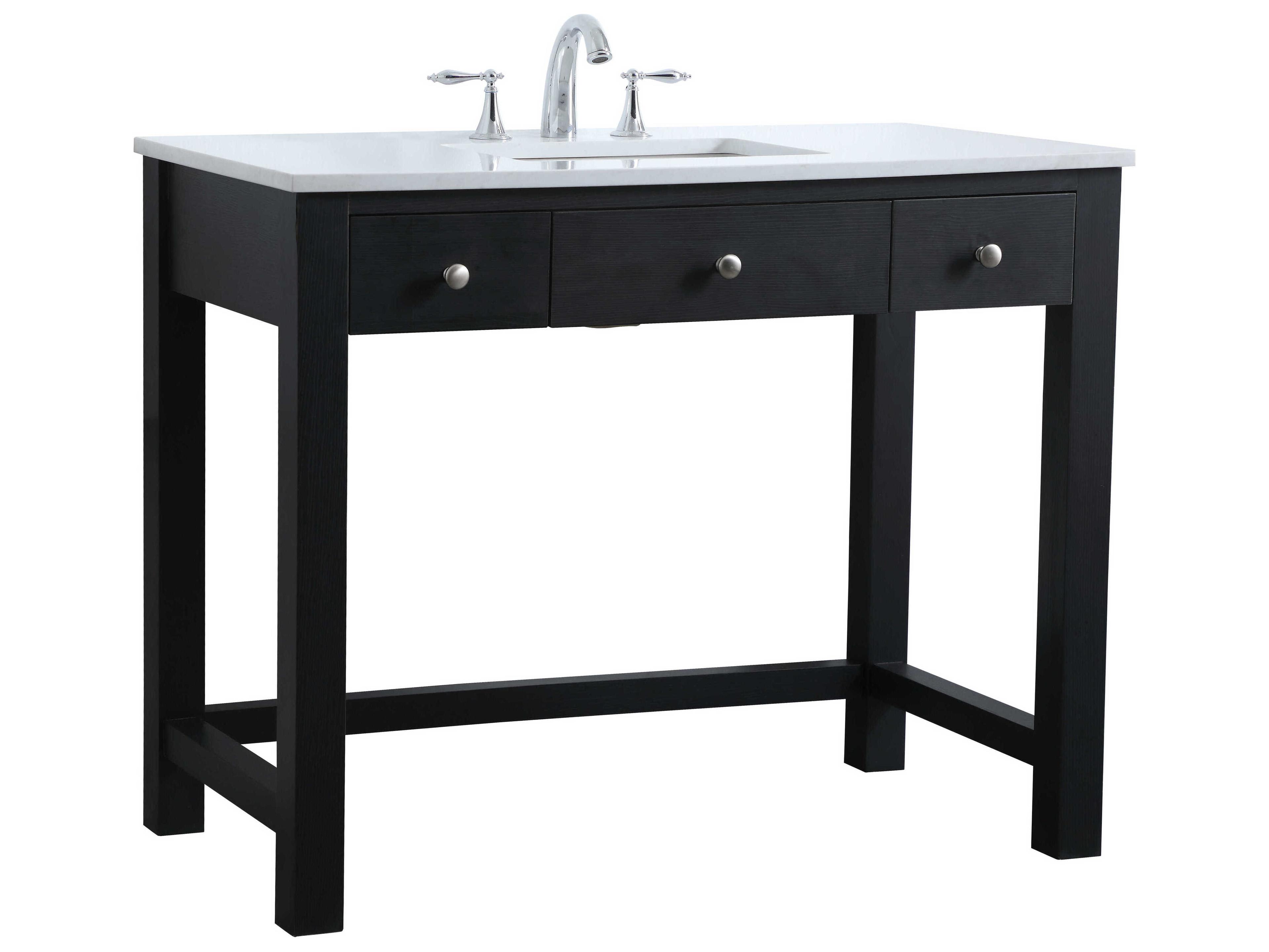 Elegant Lighting Hudson Black ADA Compliant Vanity