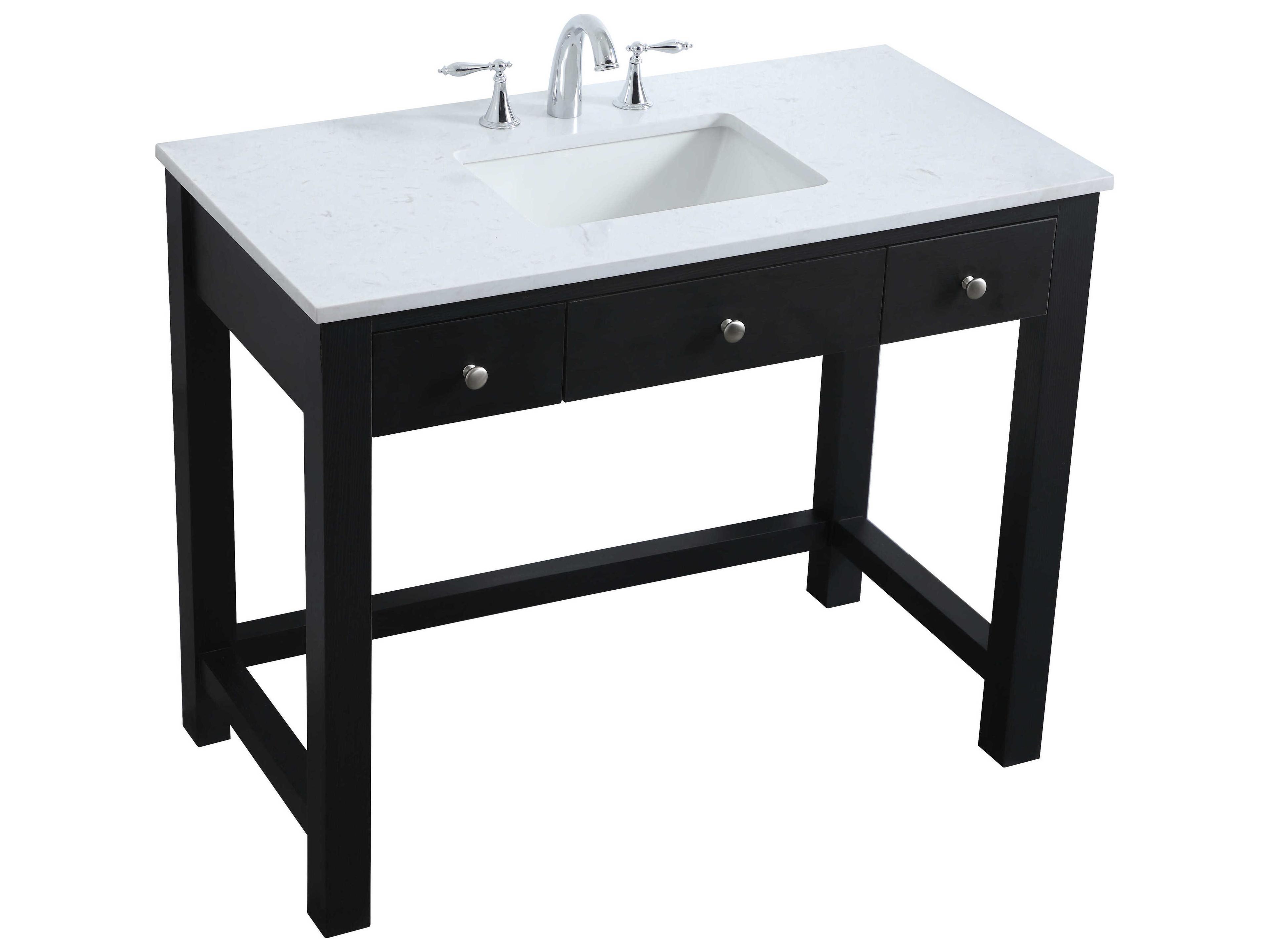 Elegant Lighting Hudson Black ADA Compliant Vanity