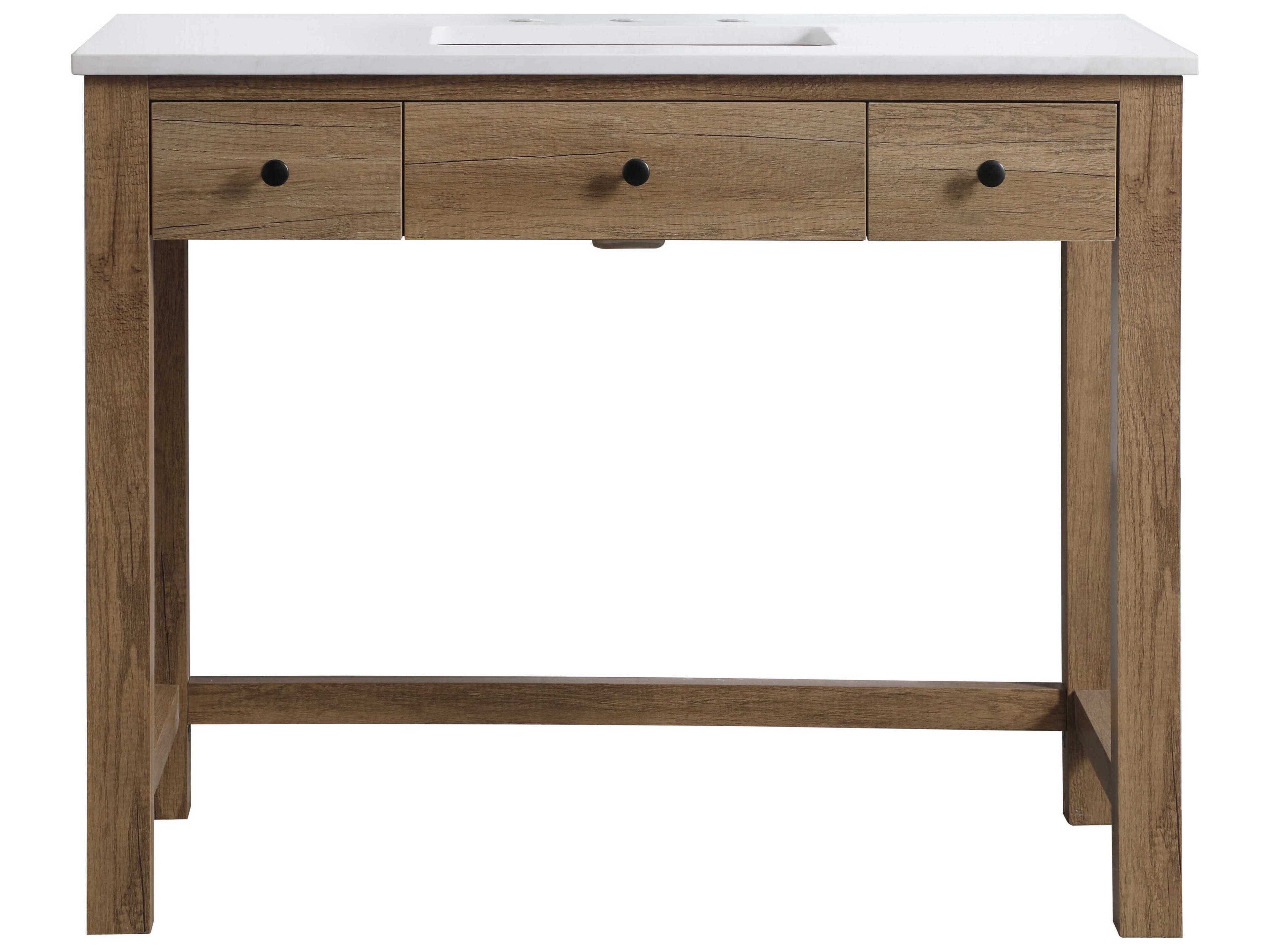 Elegant Lighting Hudson Natural Oak ADA Compliant Vanity