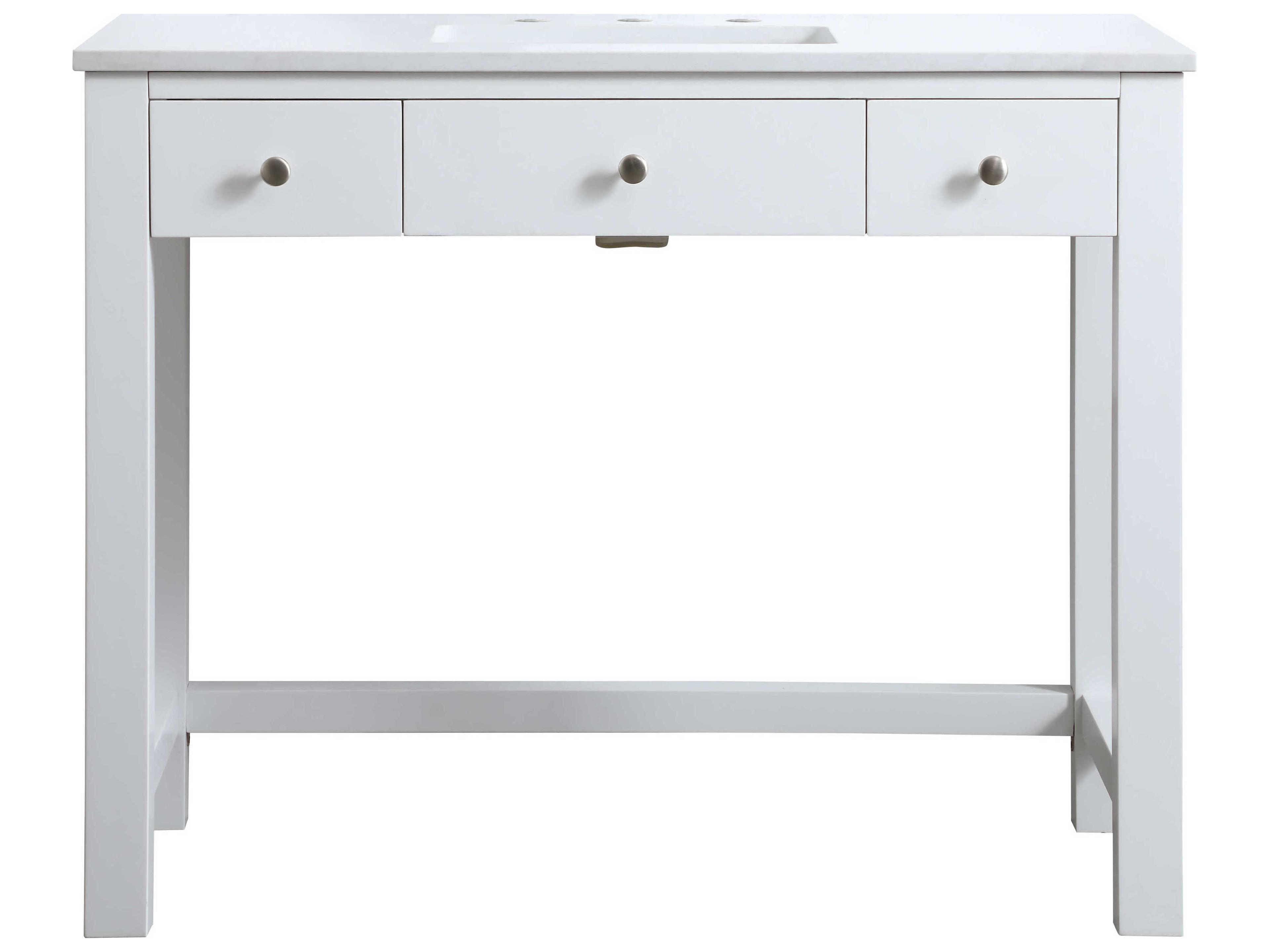 Elegant Lighting Hudson White ADA Compliant Vanity