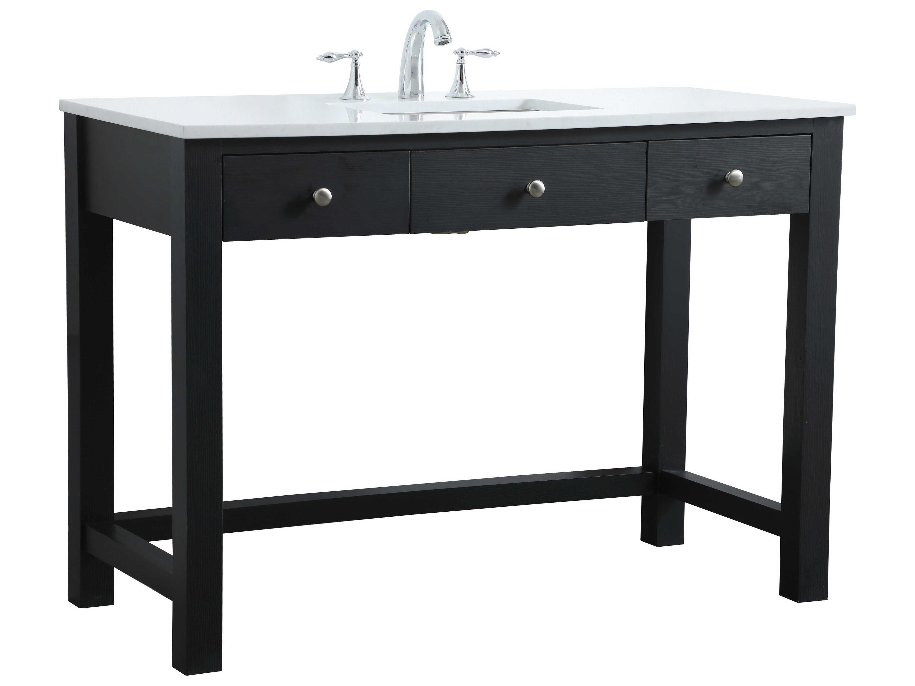 Elegant Lighting Hudson Black ADA Compliant Vanity