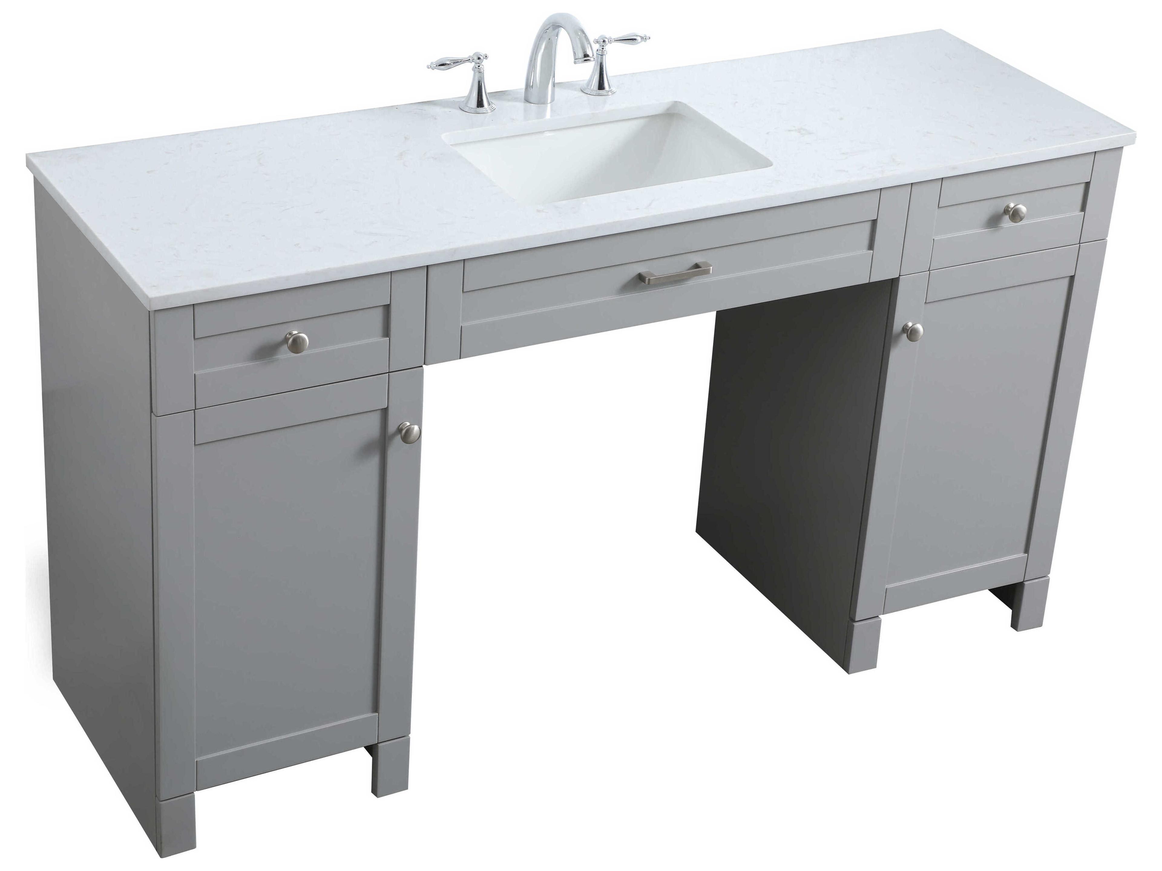 Elegant Lighting Cooper Grey ADA Compliant Vanity