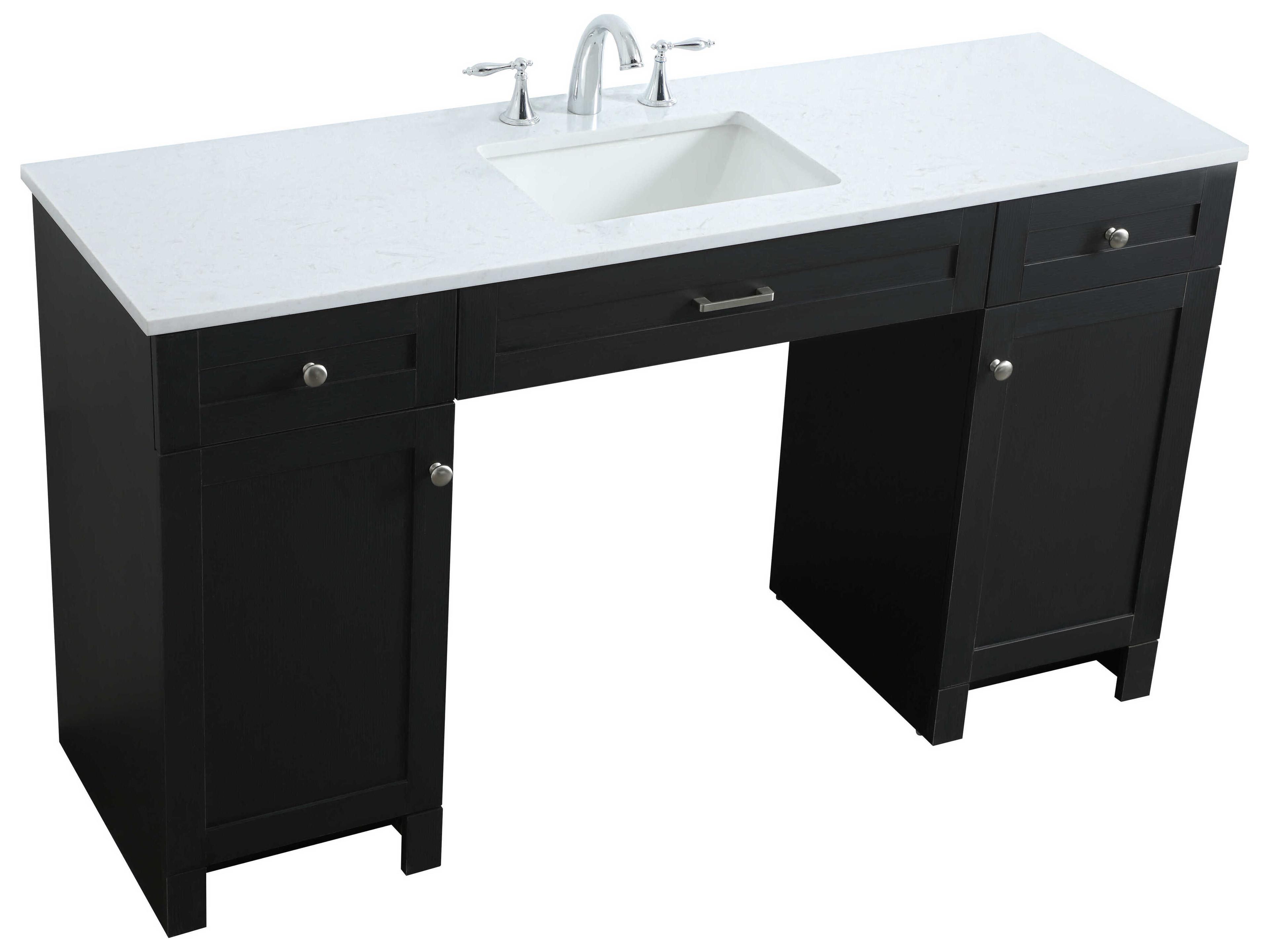Elegant Lighting Cooper Black ADA Compliant Vanity