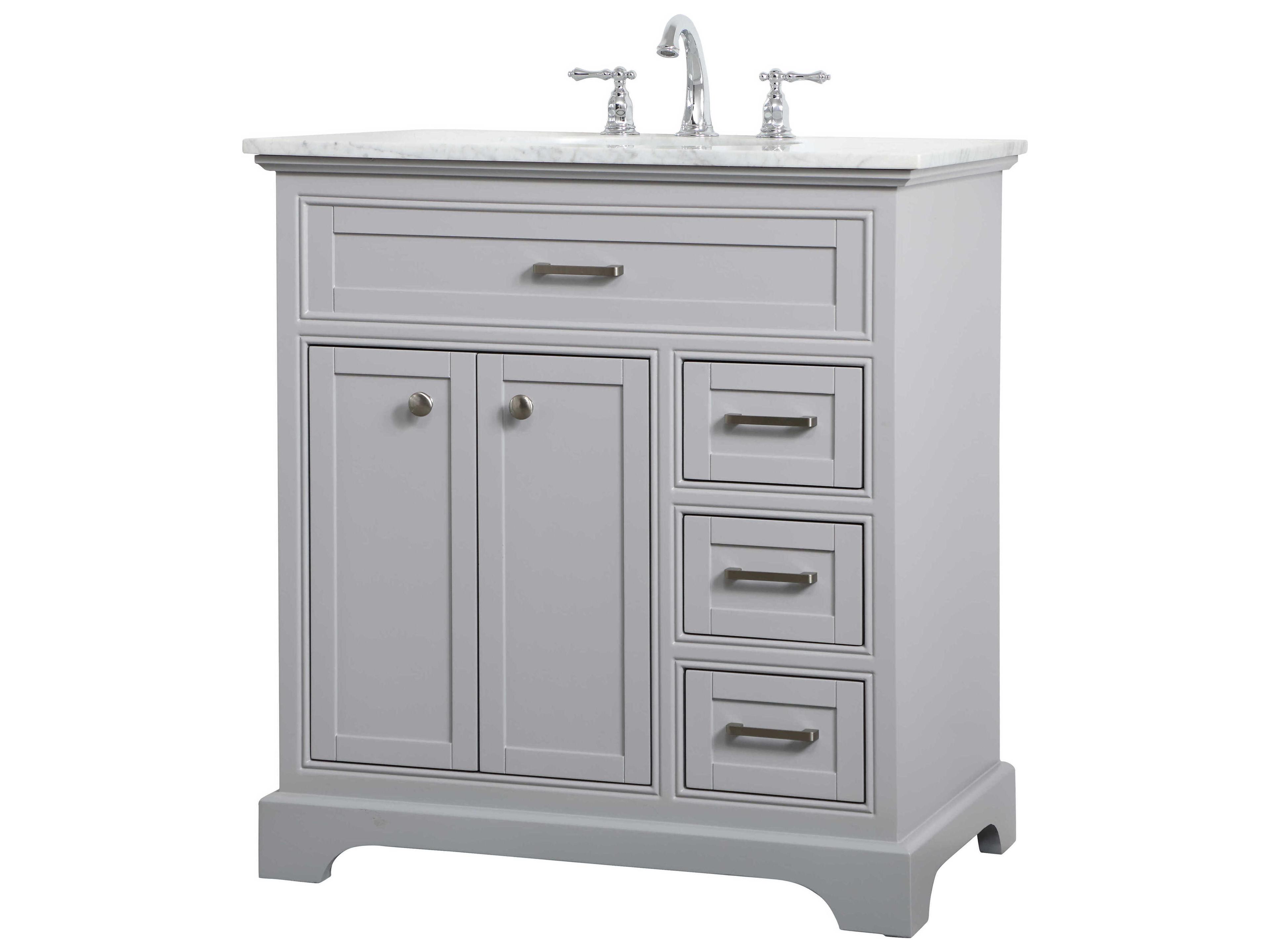 Elegant Lighting Americana Grey 32" Vanity