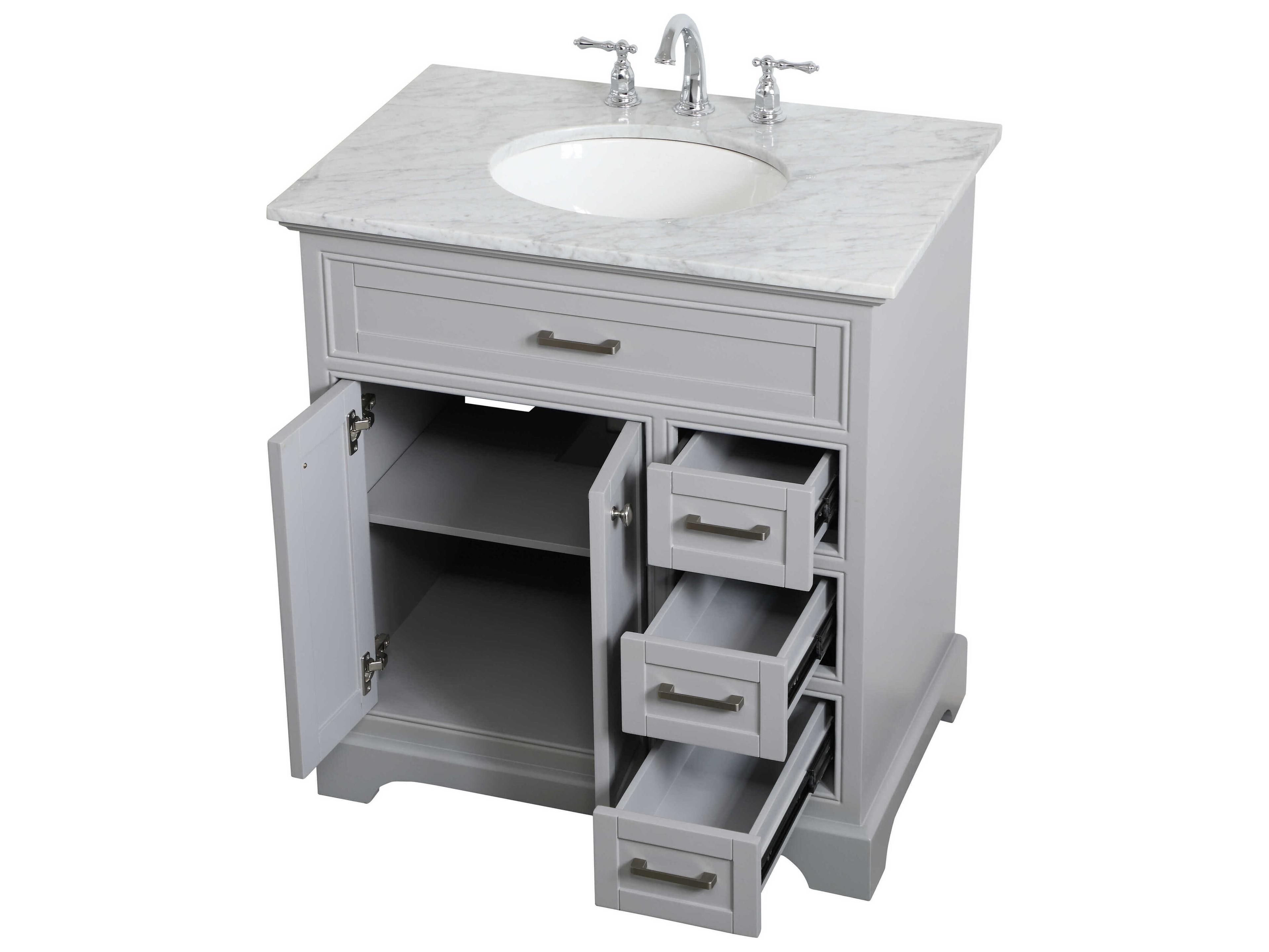 Elegant Lighting Americana Grey 32" Vanity