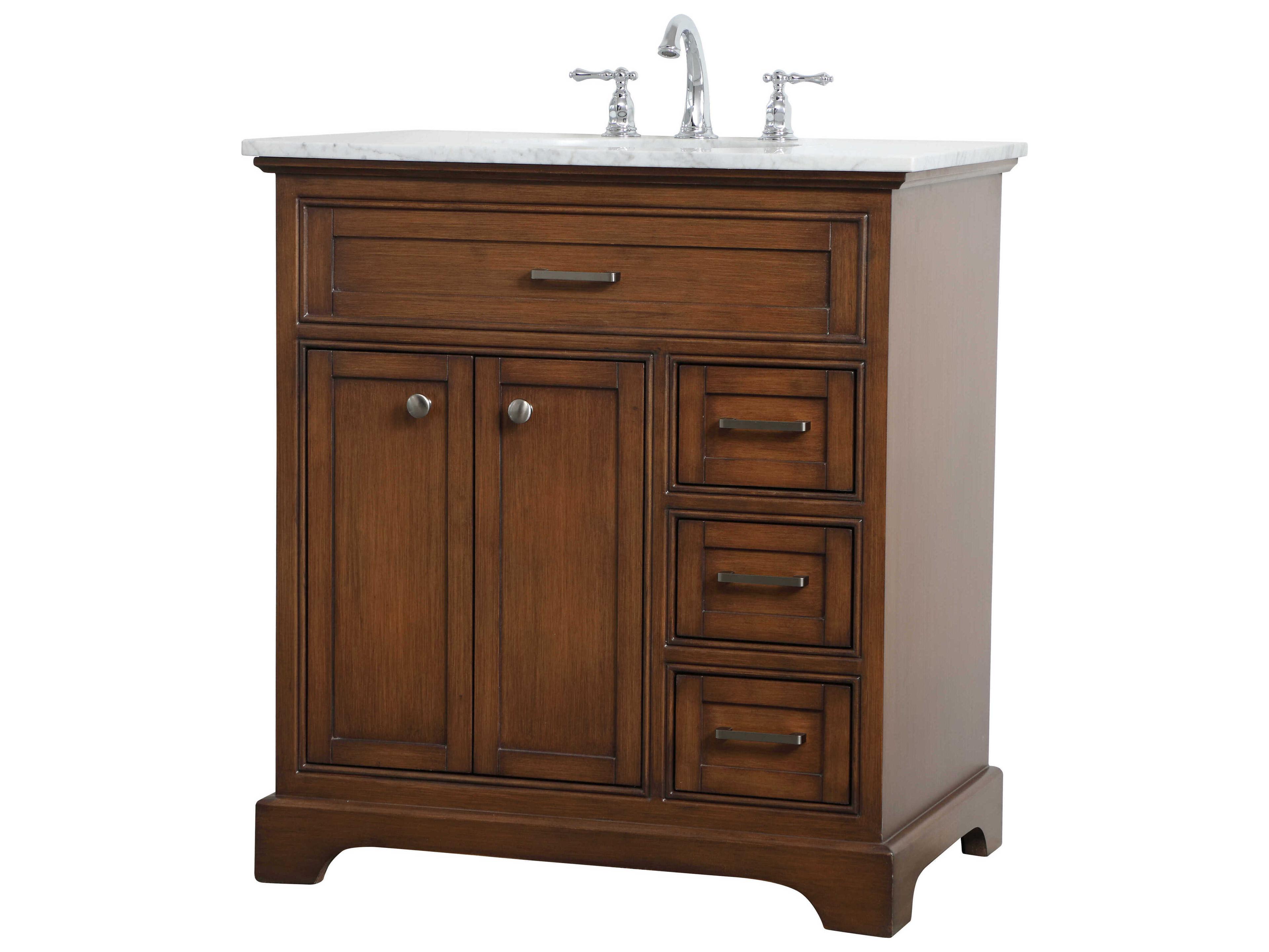 Elegant Lighting Americana Teak 32" Vanity