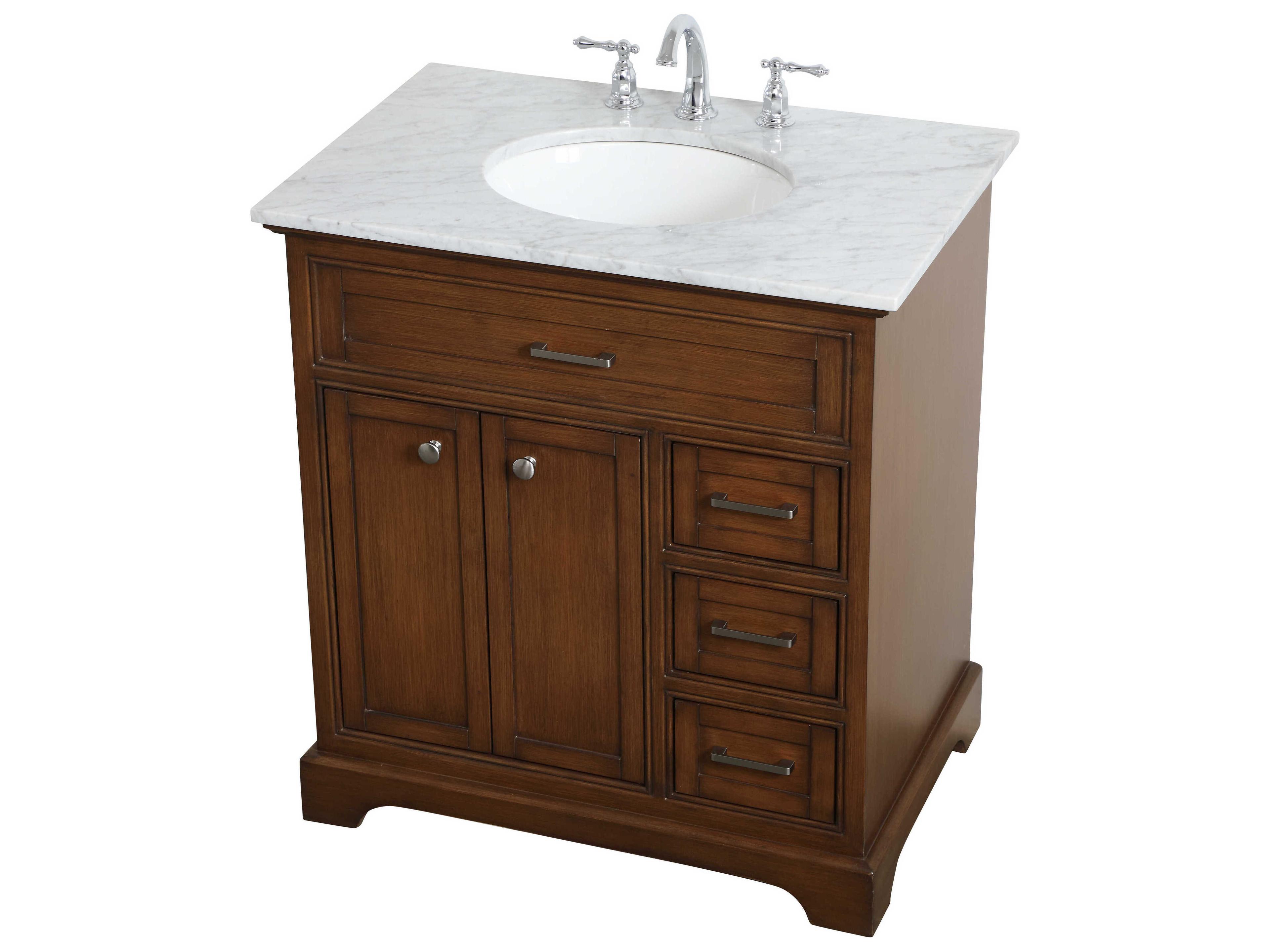 Elegant Lighting Americana Teak 32" Vanity