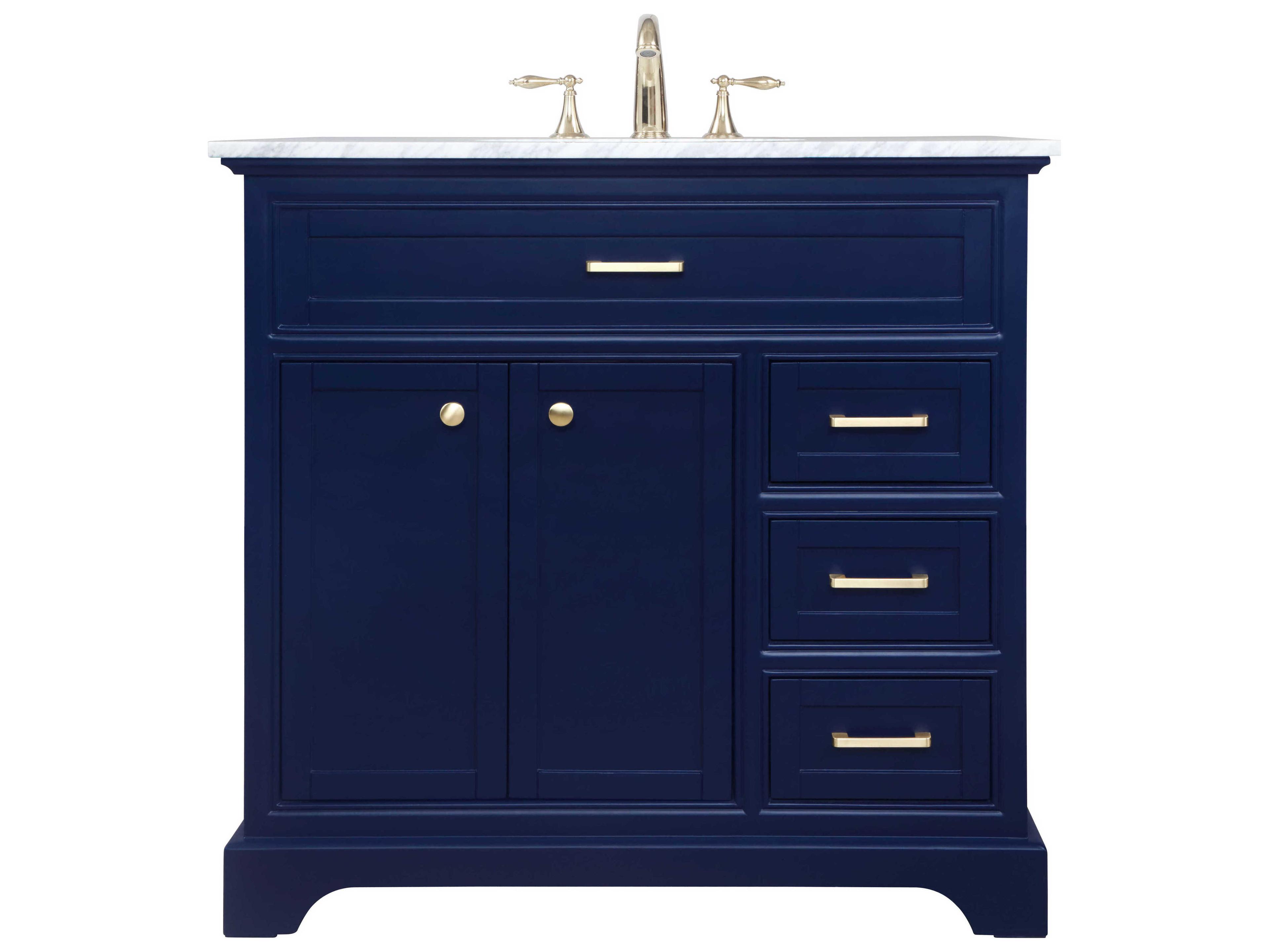 Elegant Lighting Americana Blue 36" Vanity