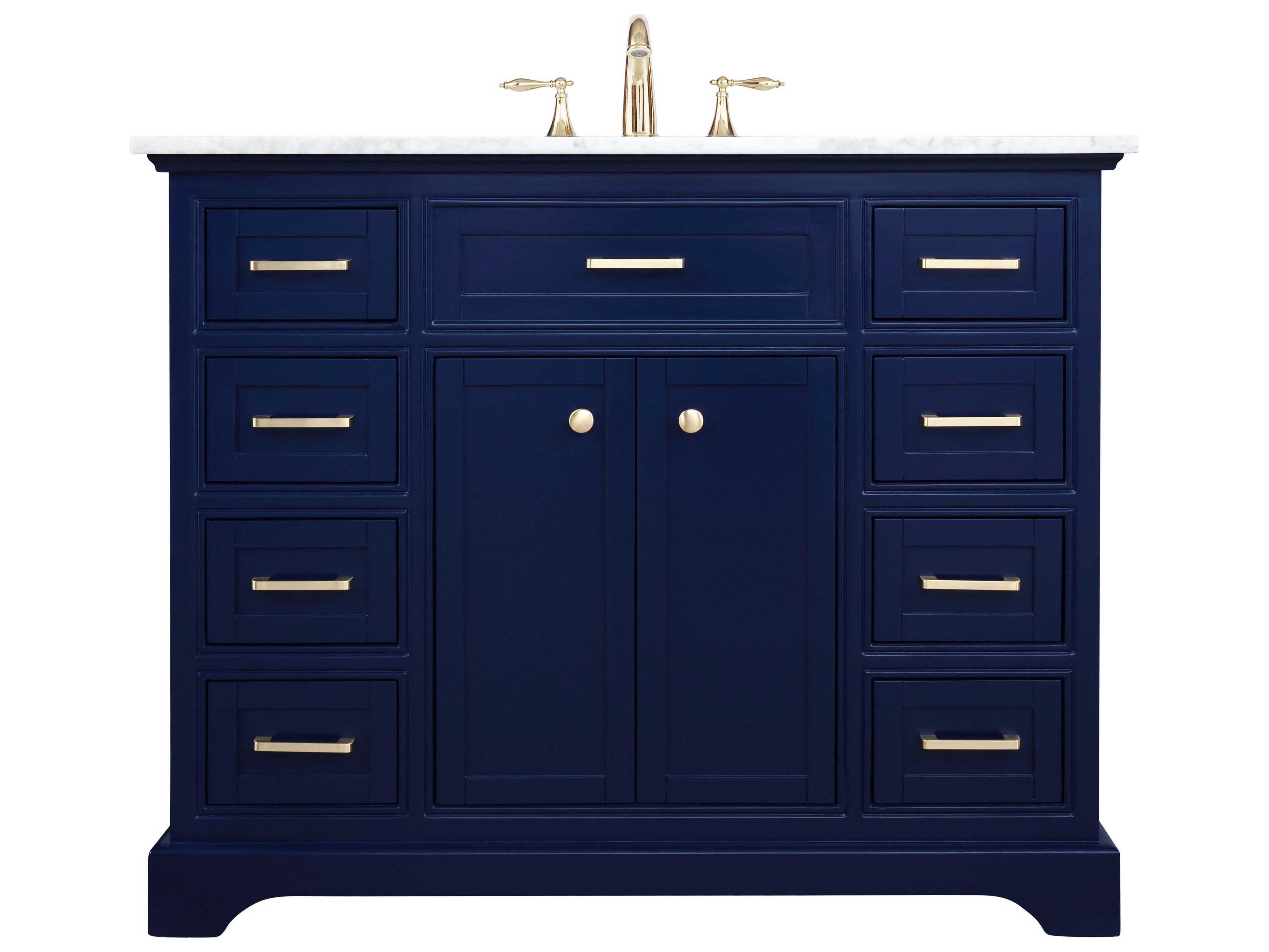 Elegant Lighting Americana Blue 42" Vanity