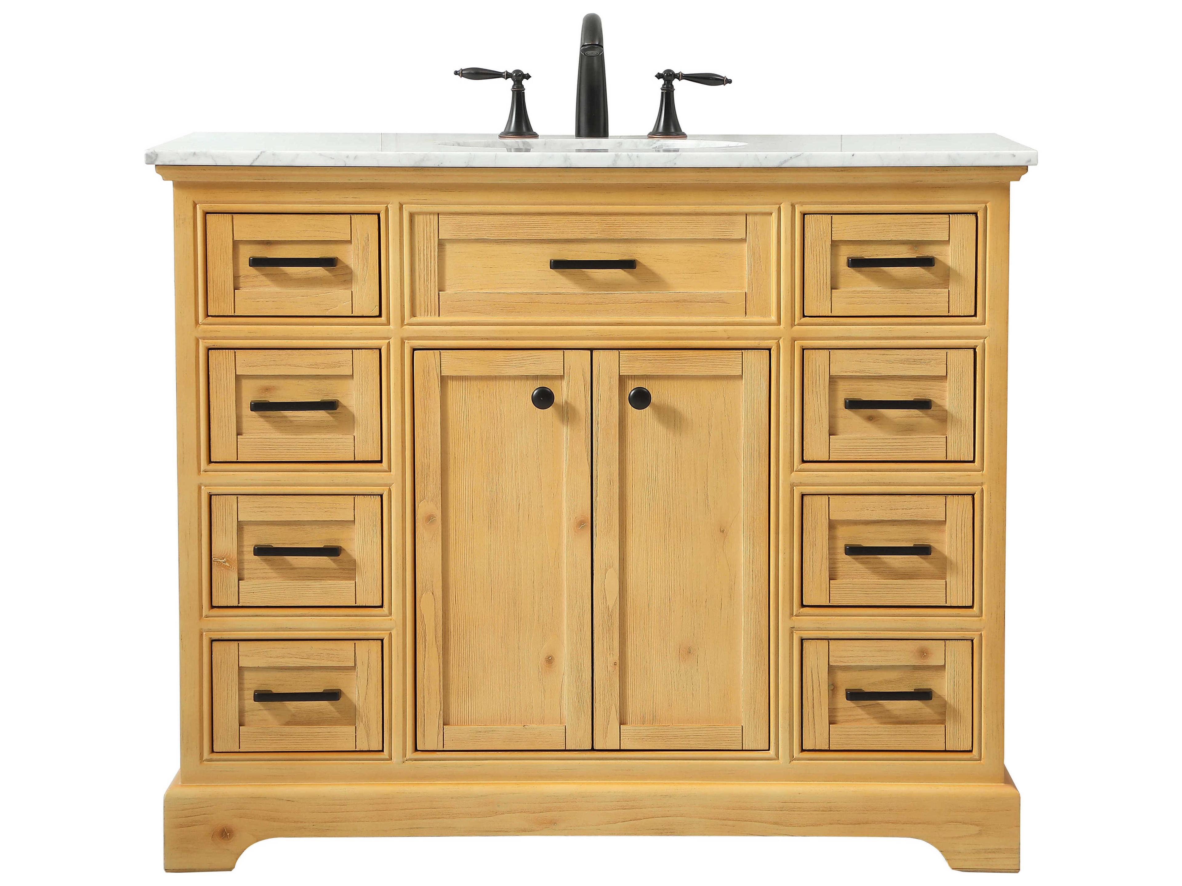 Elegant Lighting Americana Natural Wood 42" Vanity