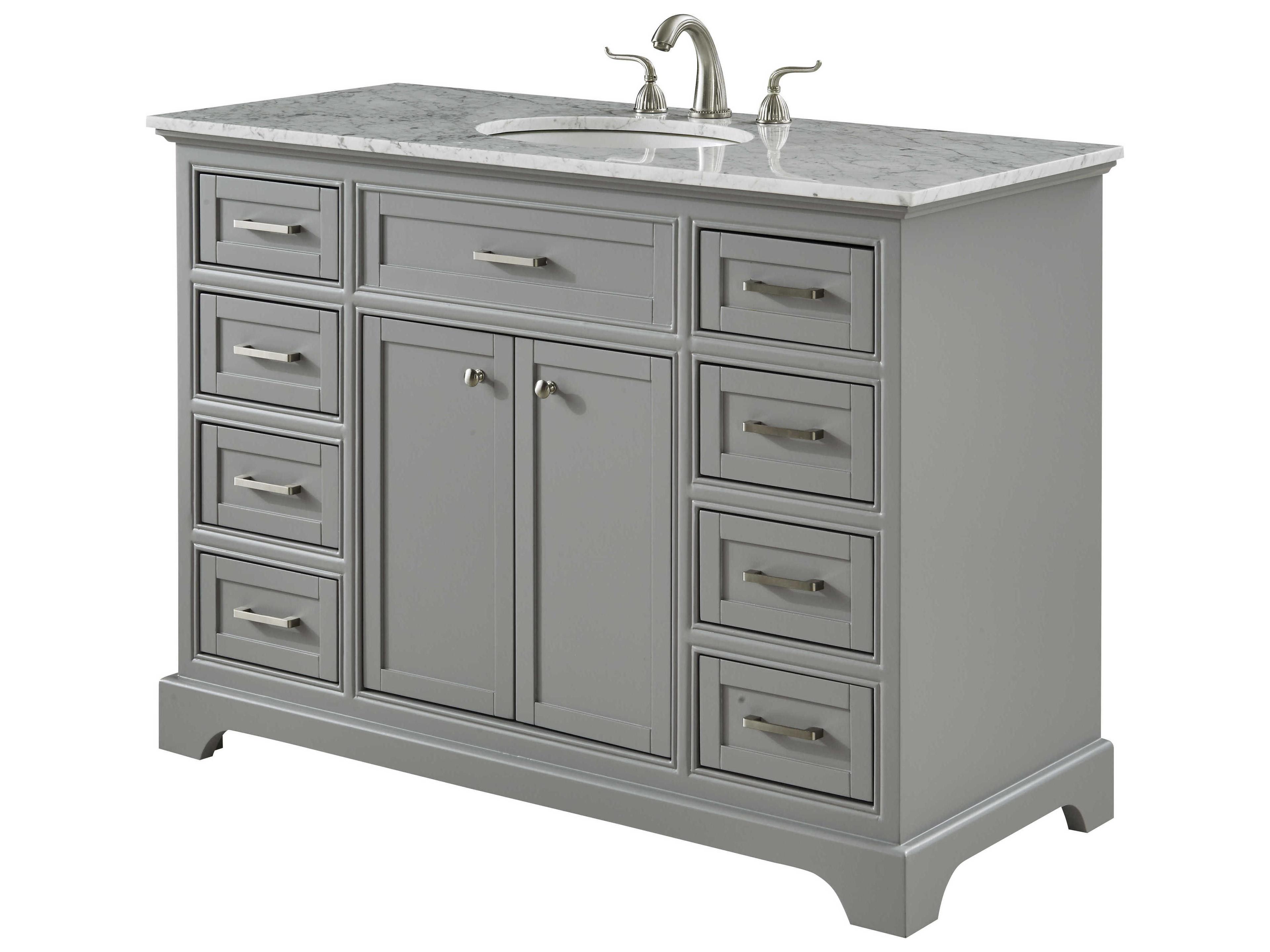 Elegant Lighting Americana Light Grey 48" Vanity